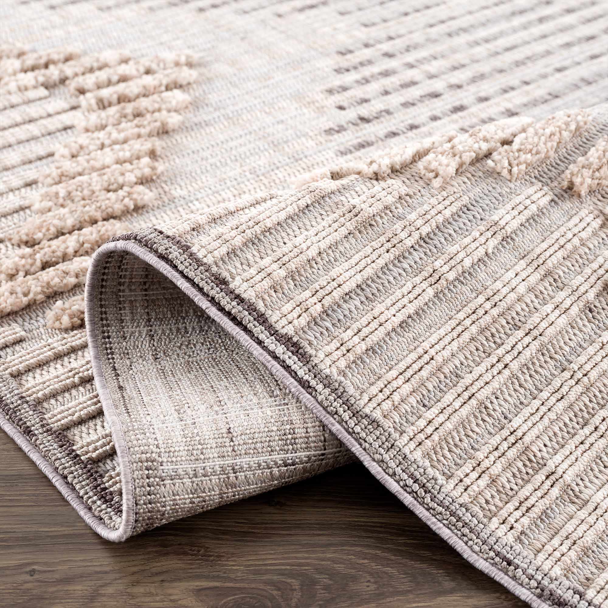 Milo High-Low Rustic Rug  Machine Woven  100% Polyester