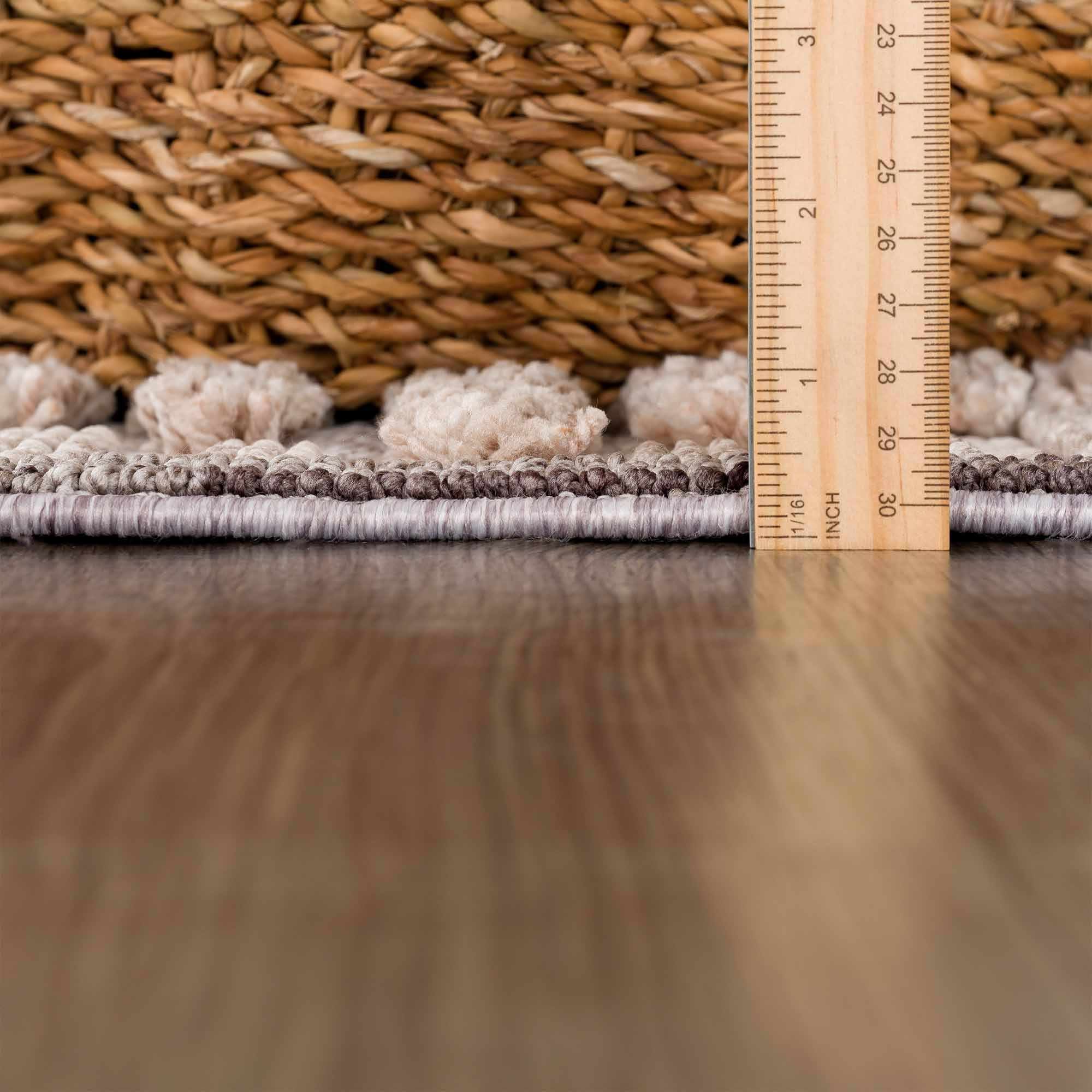 Milo High-Low Rustic Rug  Machine Woven  100% Polyester