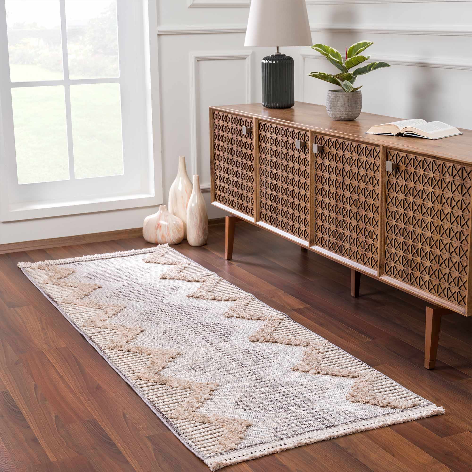 Milo High-Low Rustic Rug  Machine Woven  100% Polyester