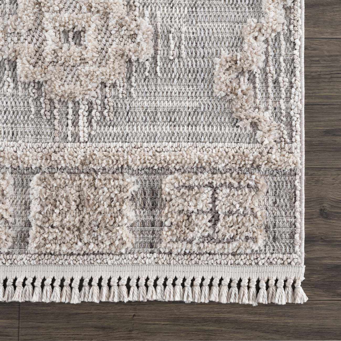 Aero Ampusungan Area Rug  High Pile  Transitional Bohemian Design