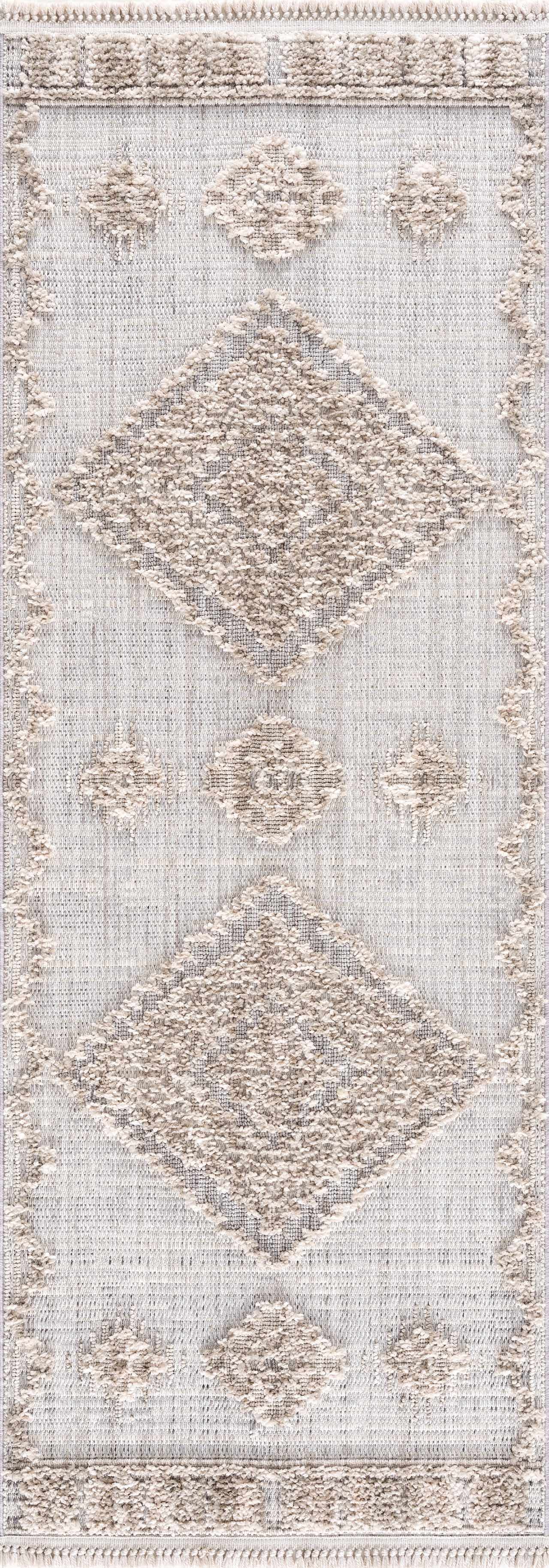 Aero Ampusungan Area Rug  High Pile  Transitional Bohemian Design