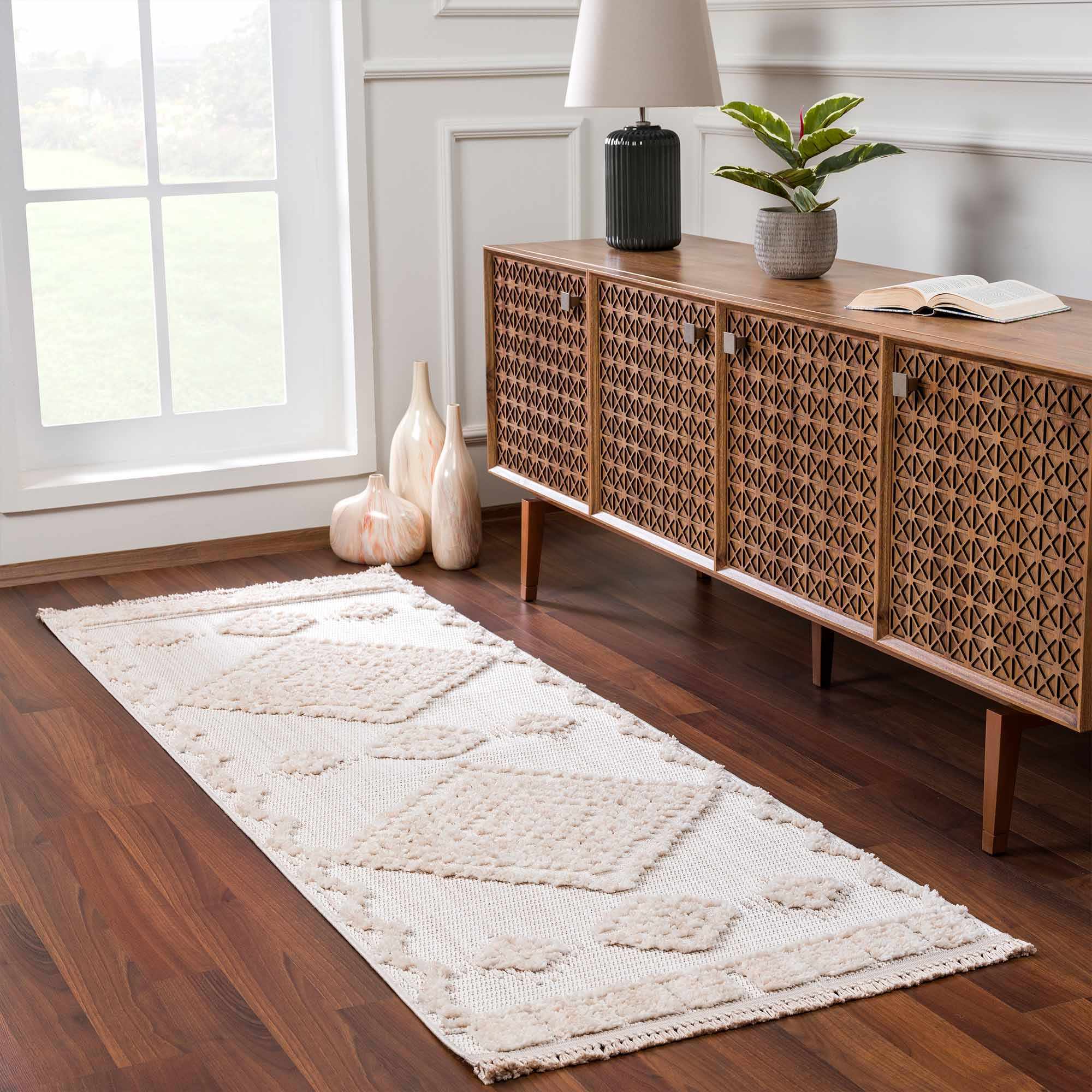 Rivo High-Low Rug  Machine Woven  Transitional Bohemian Style