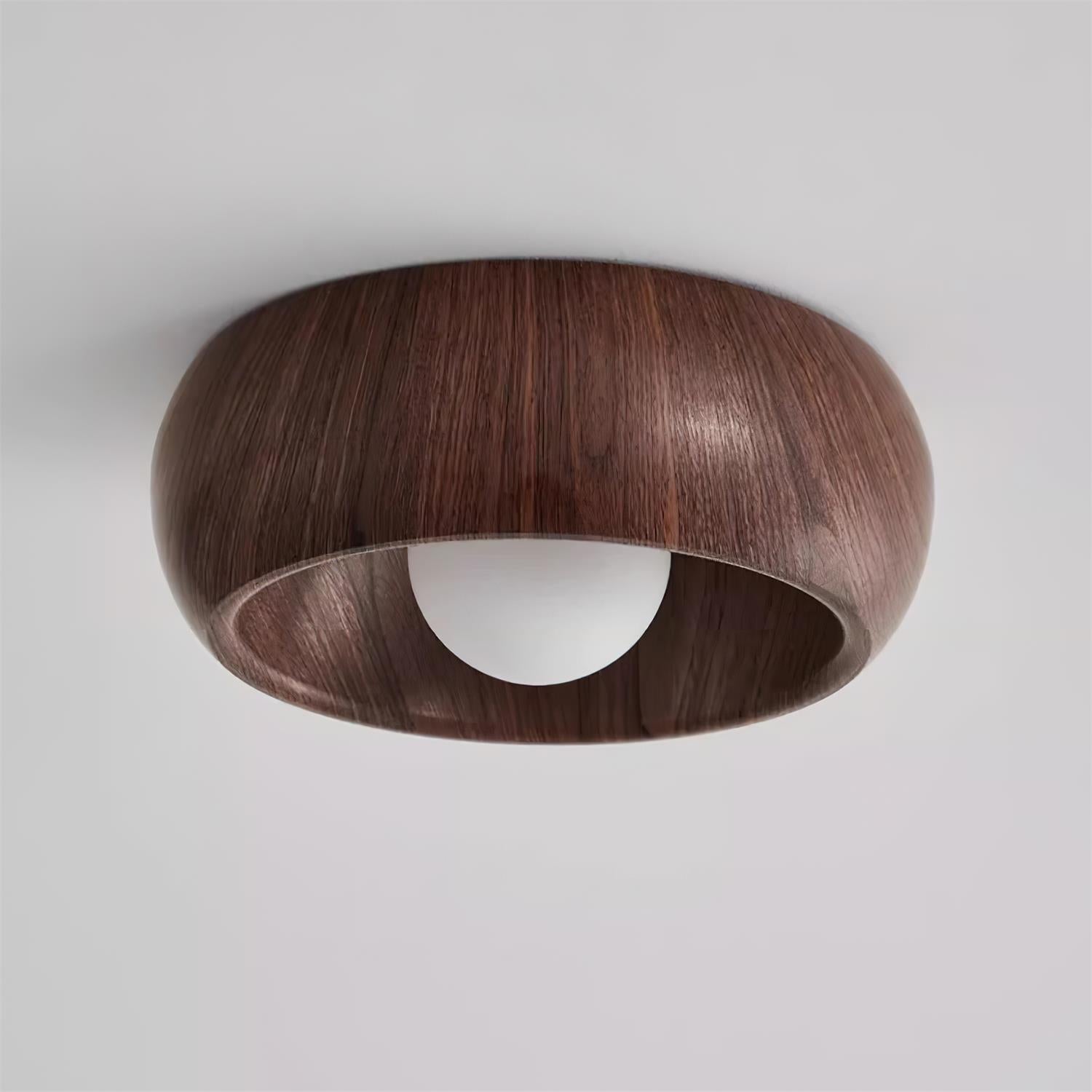 Bela LED Plafondlamp | Minimalistisch Houtlook Design, Warm Licht