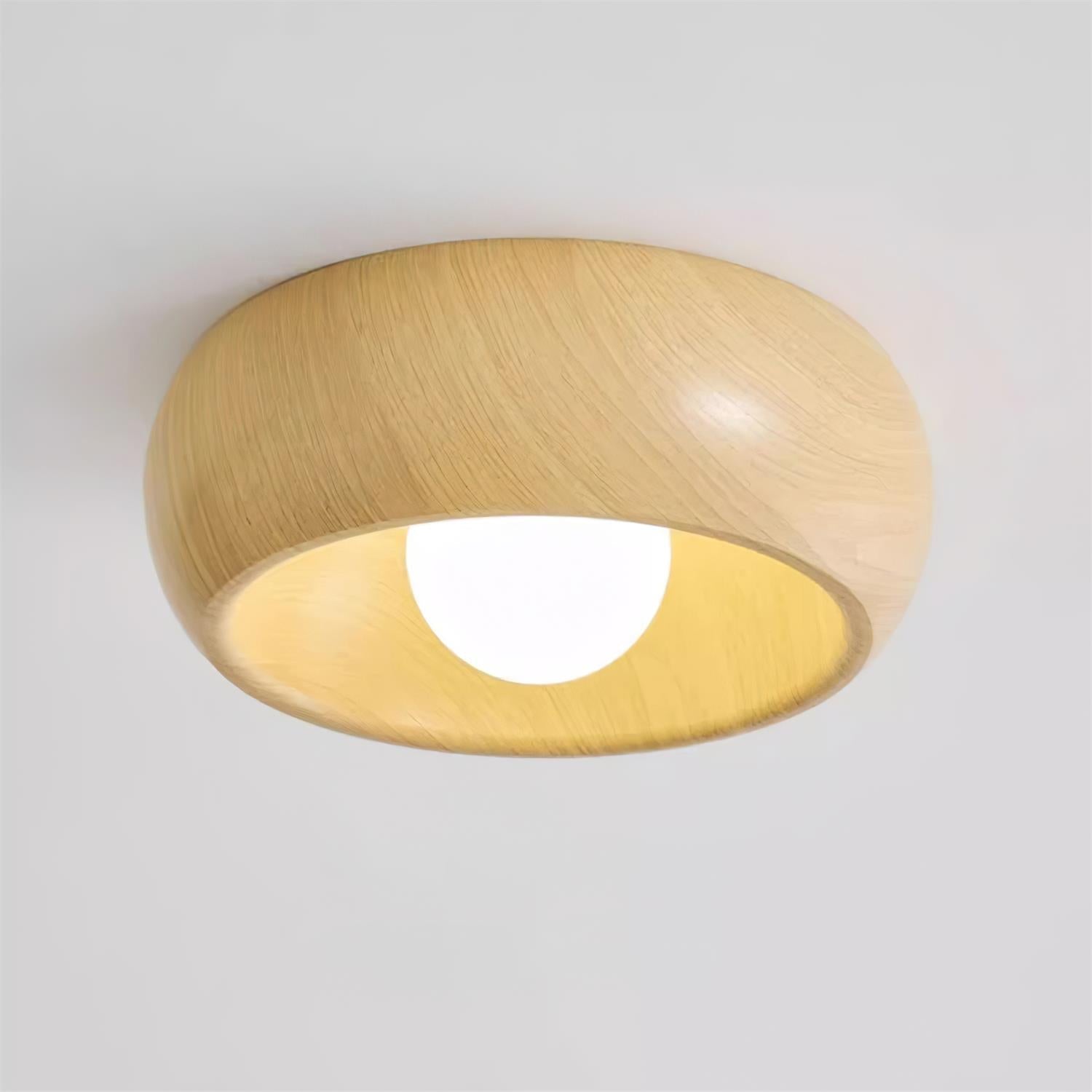 Bela LED Plafondlamp | Minimalistisch Houtlook Design, Warm Licht