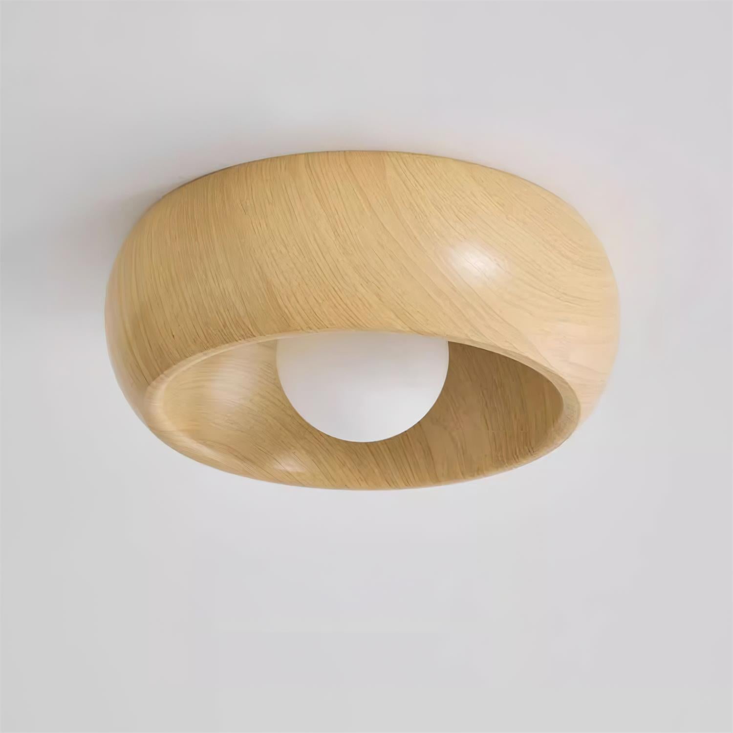 Bela LED Plafondlamp | Minimalistisch Houtlook Design, Warm Licht