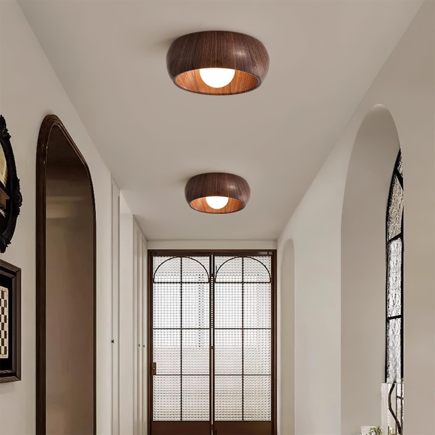 Bela LED Plafondlamp | Minimalistisch Houtlook Design, Warm Licht
