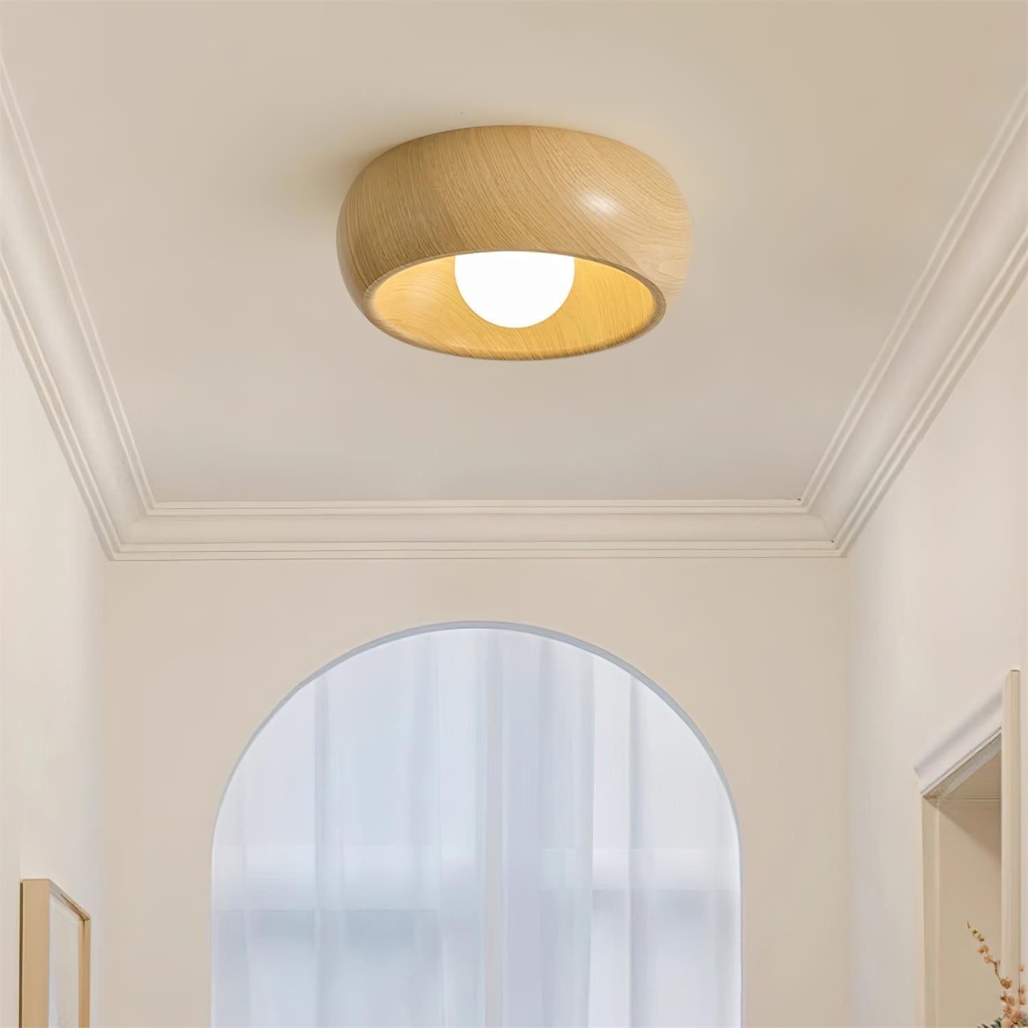 Bela Ceiling Lamp | Minimalist Wooden Design, Soft LED Lighting