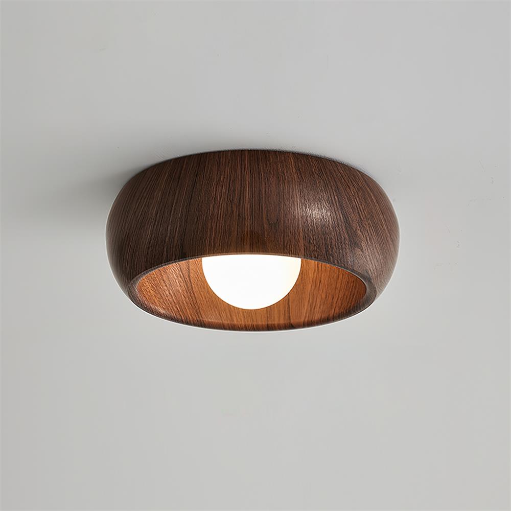 Bela LED Plafondlamp | Minimalistisch Houtlook Design, Warm Licht