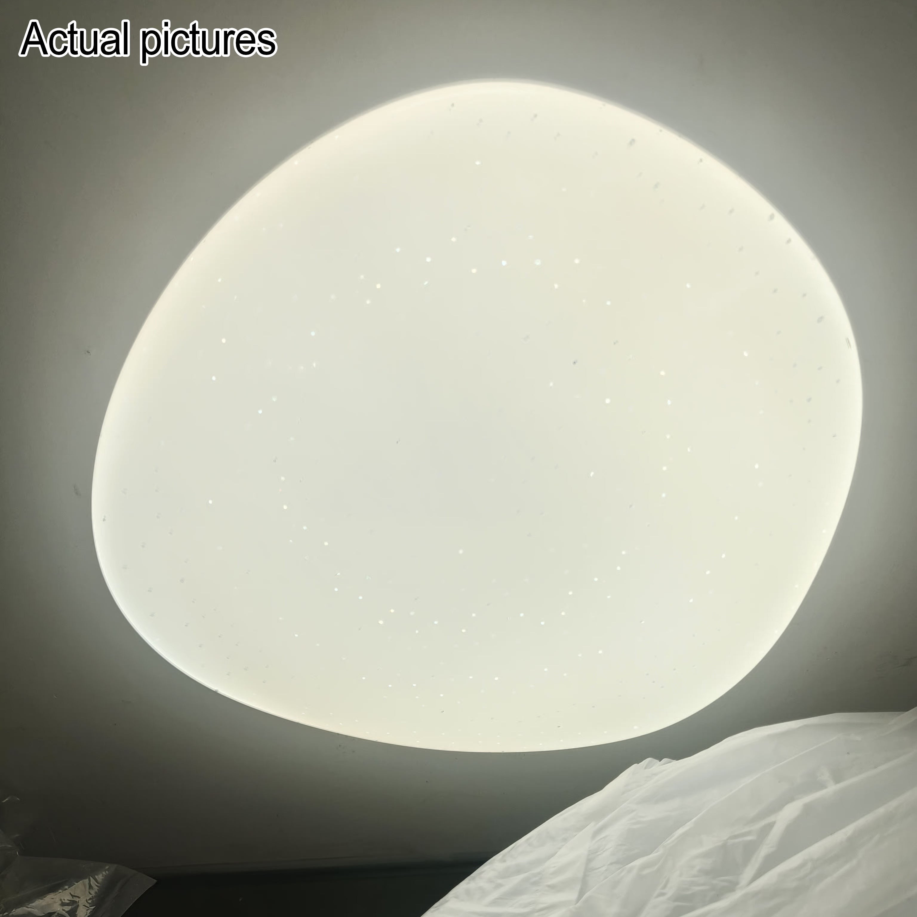 Contemporary Pebble Stone Starburst LED Flush Mount Ceiling Light