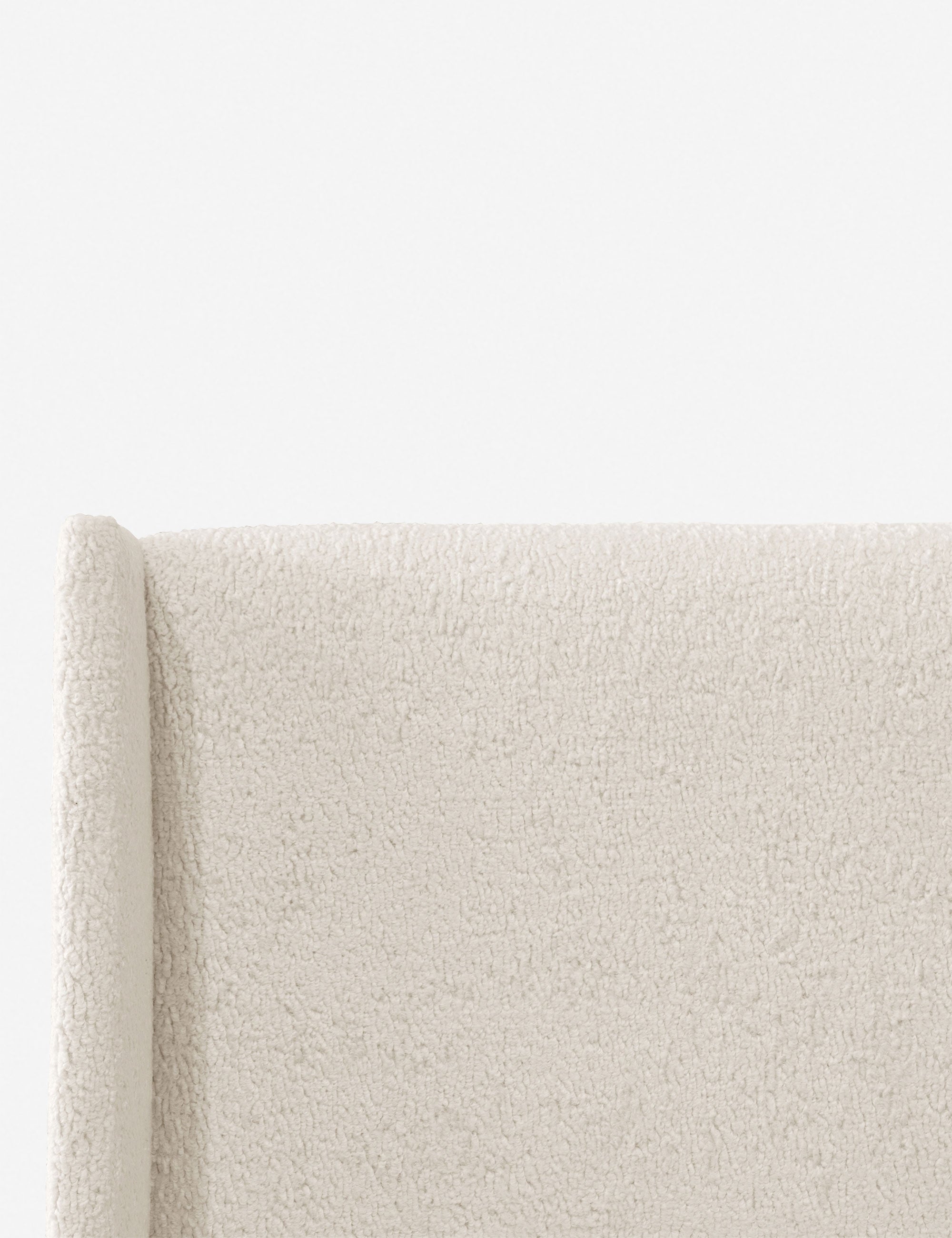 Adara Upholstered Bed | Winged Headboard, Crisp Sophistication