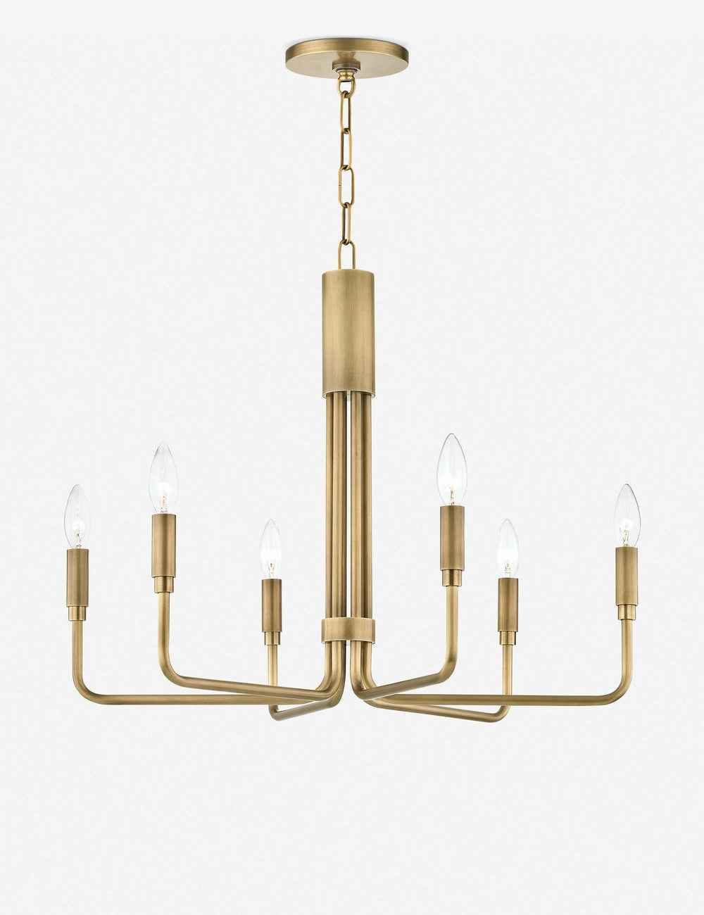 Alera Chandelier | Aged Brass, 6 or 10 Light Design