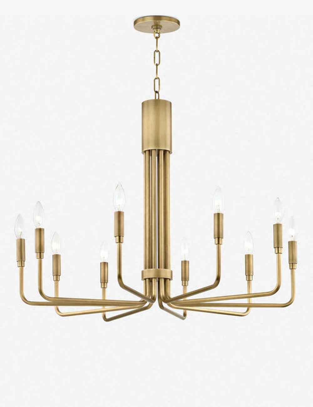 Alera Chandelier | Aged Brass, 6 or 10 Light Design