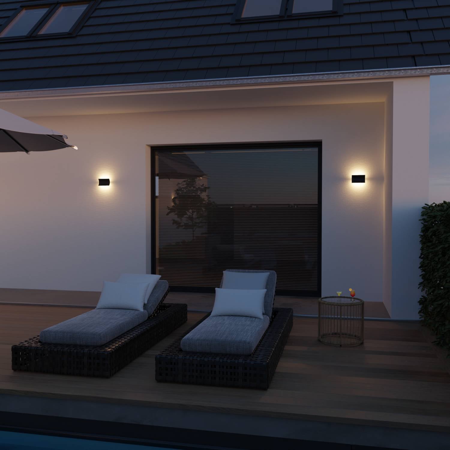 Alera Wall Light | Warm 2700K, IP54 Weatherproof
