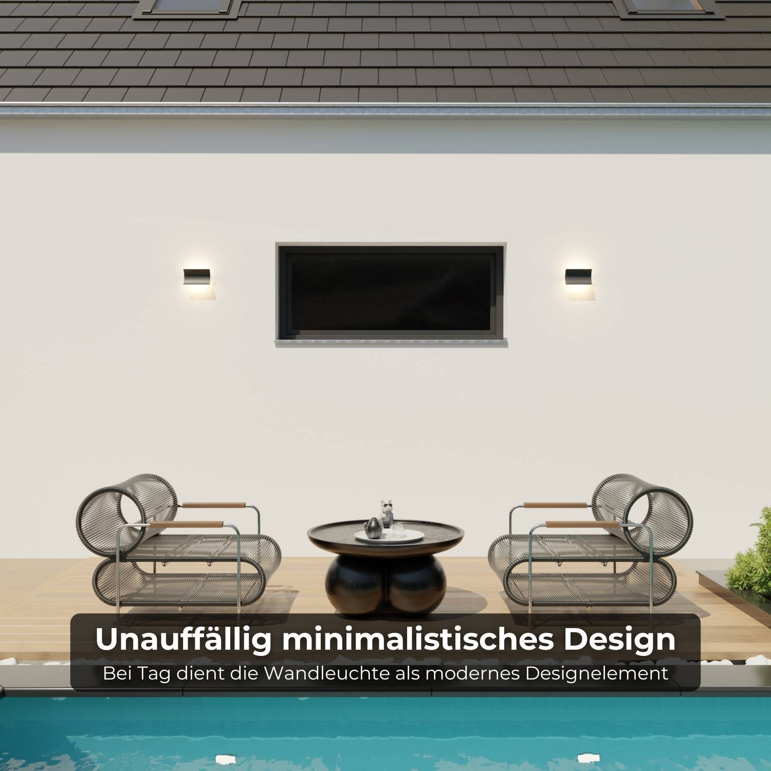 Alera Wall Light | Warm 2700K, IP54 Weatherproof