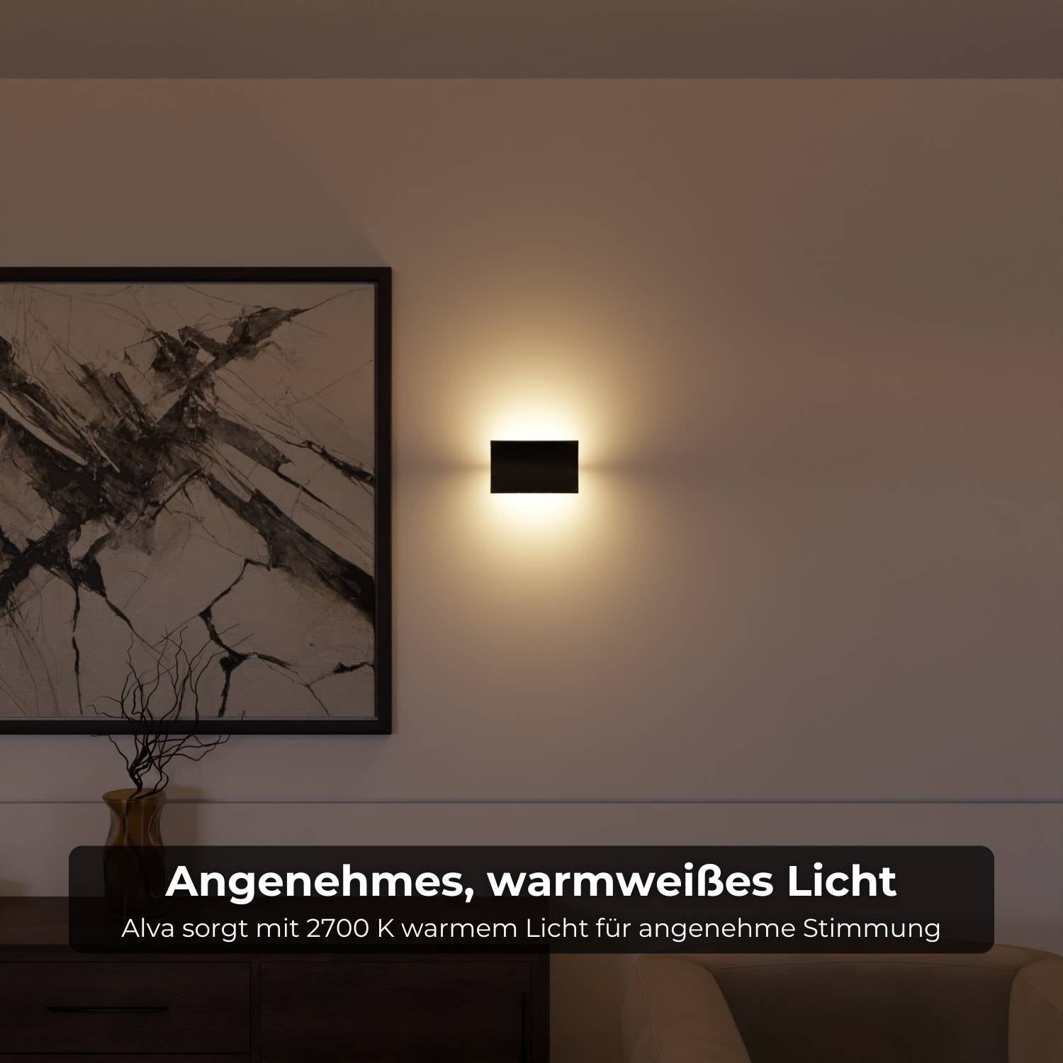 Alera Wall Light | Warm 2700K, IP54 Weatherproof
