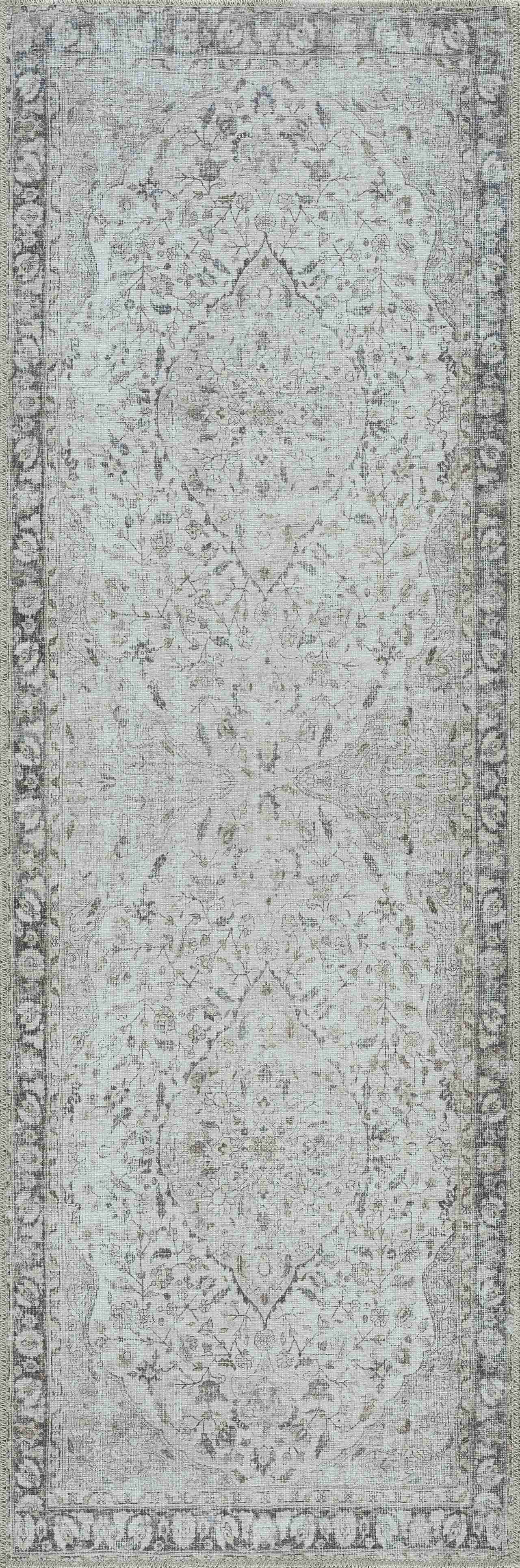 Brielle Washable Rug  Machine Woven  Light Gray