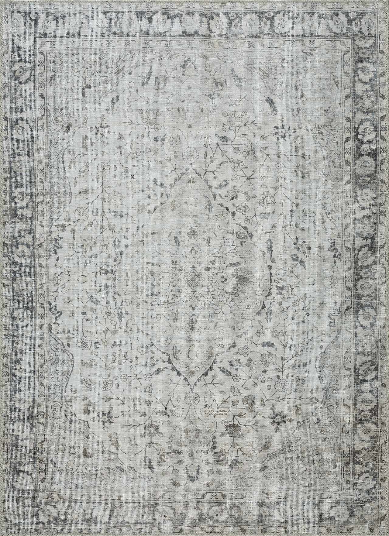 Brielle Washable Rug  Machine Woven  Light Gray