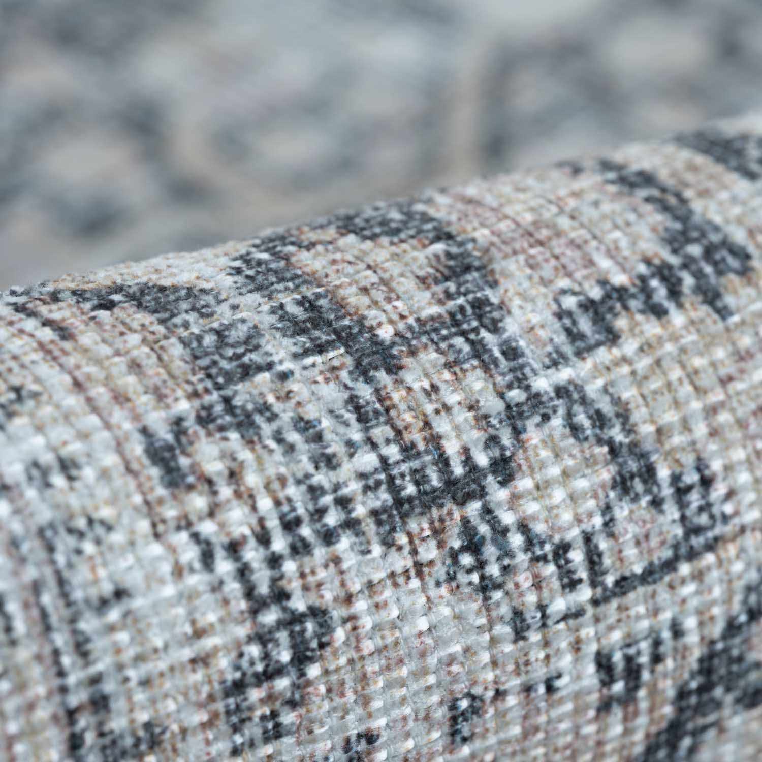 Haven Washable Rug  Machine Woven  Light Gray, Teal