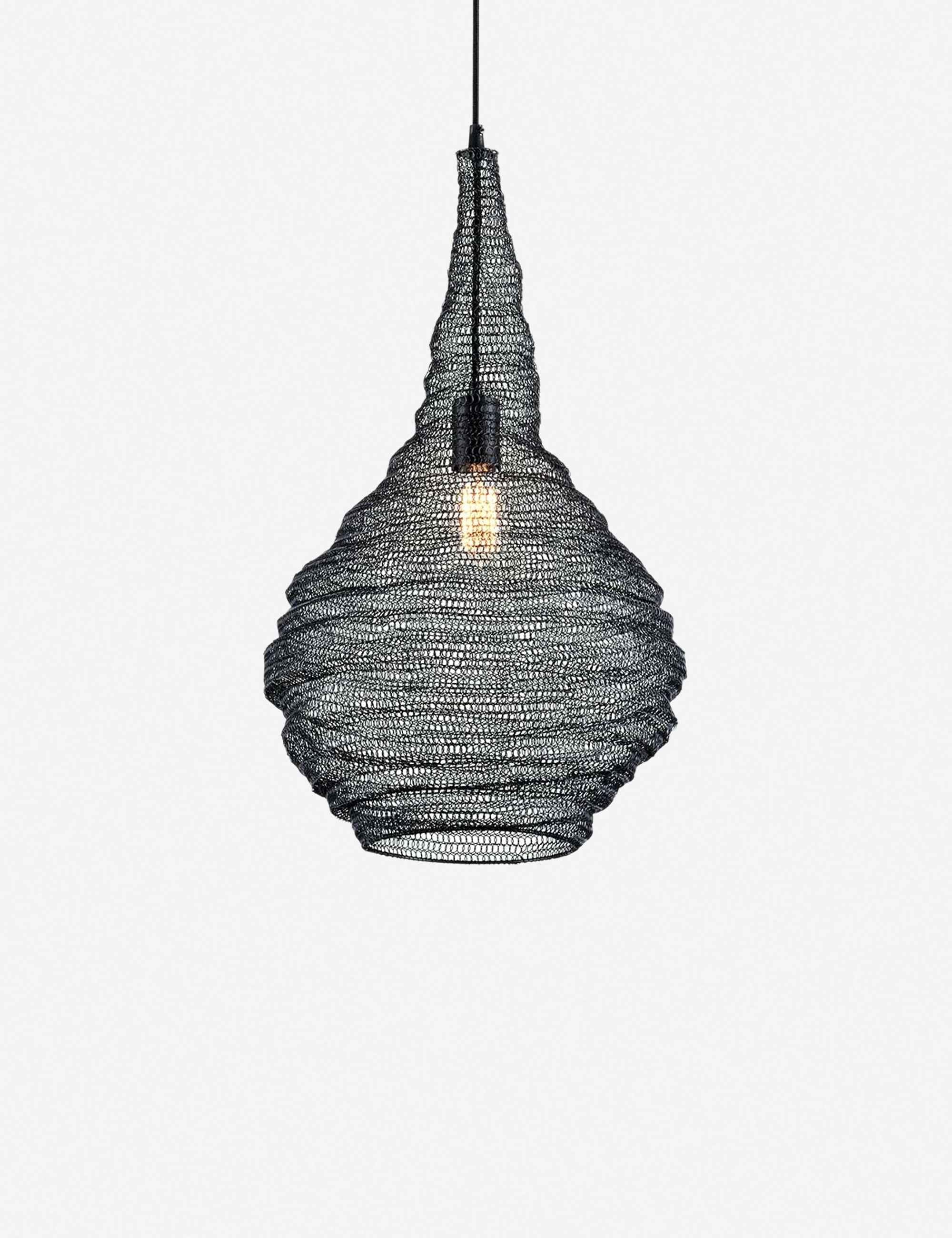 Ari Adjustable Pendant Light | Metal Mesh Shade
