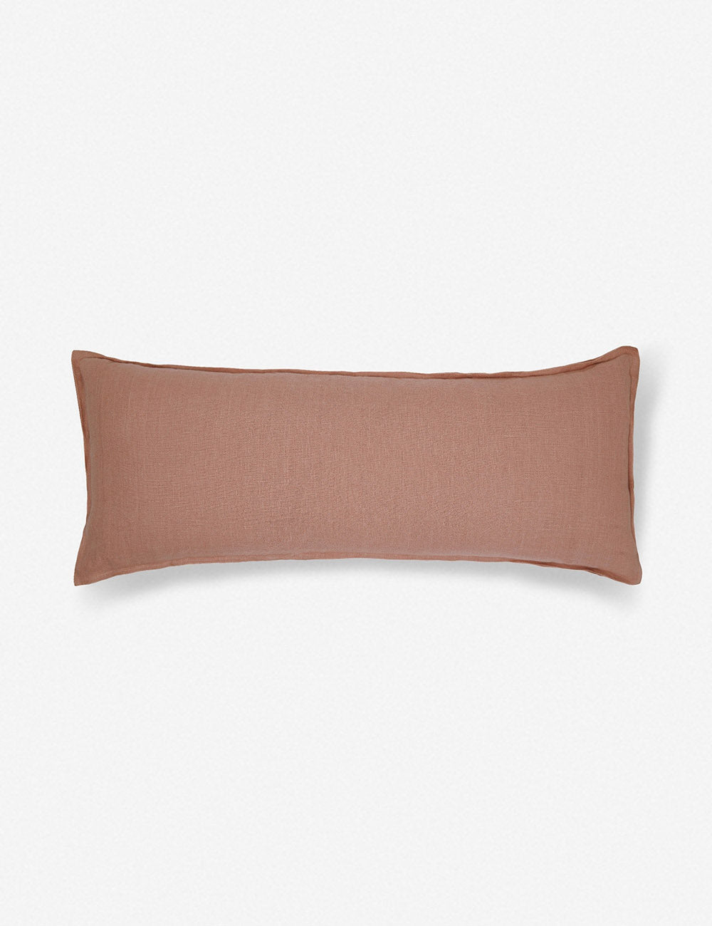Luna Linen Lumbar Pillow | Superior-Quality Flax, Tonal Stitch Detail