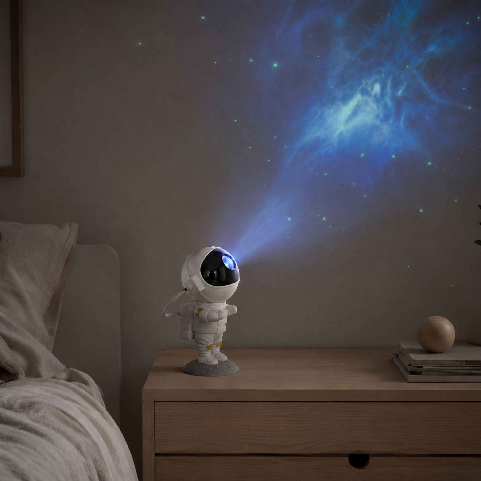 Galaxia Astronaut Lamp | Star Projector with Dimmable Brightness