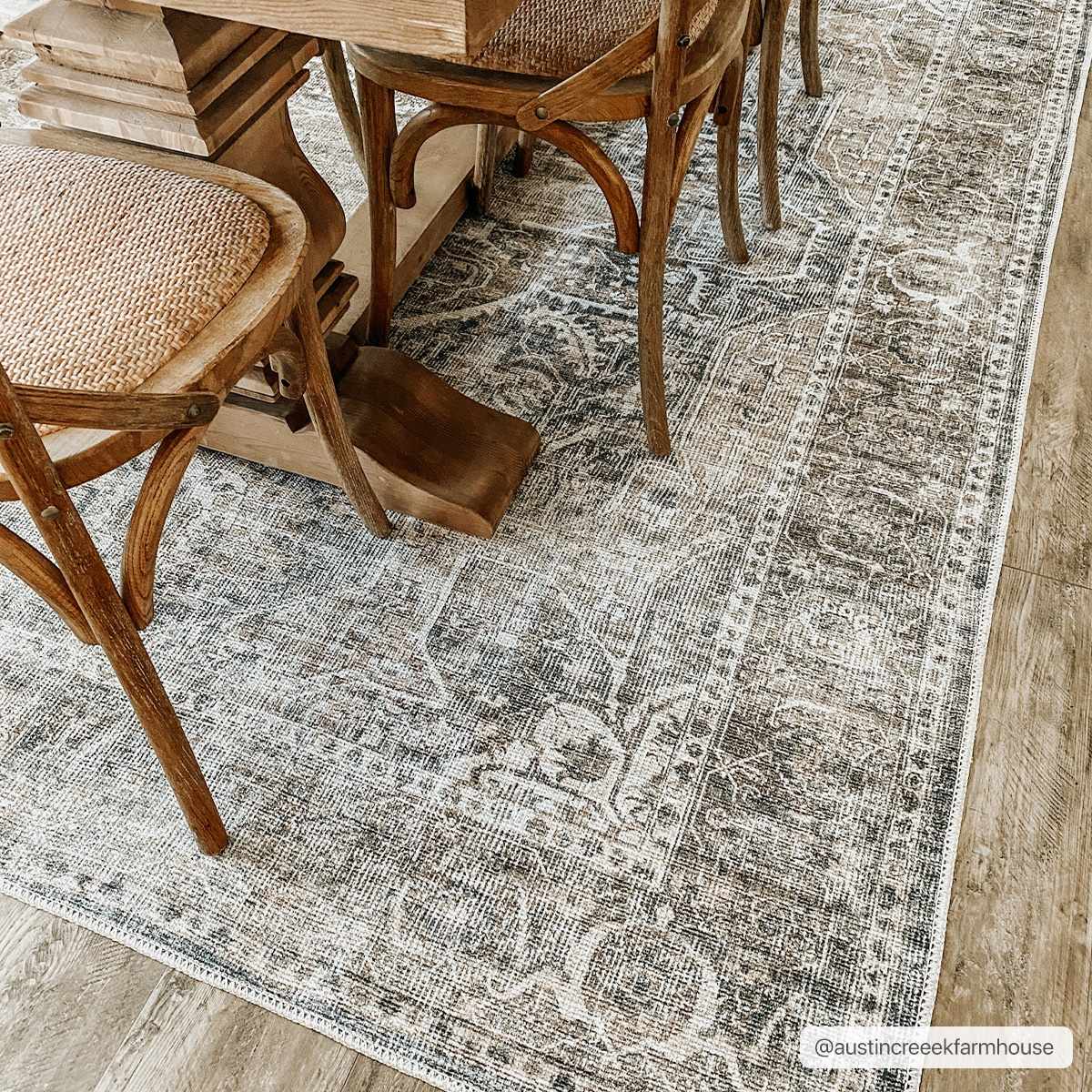 Milo Washable Area Rug  Machine Woven Chenille-Polyester