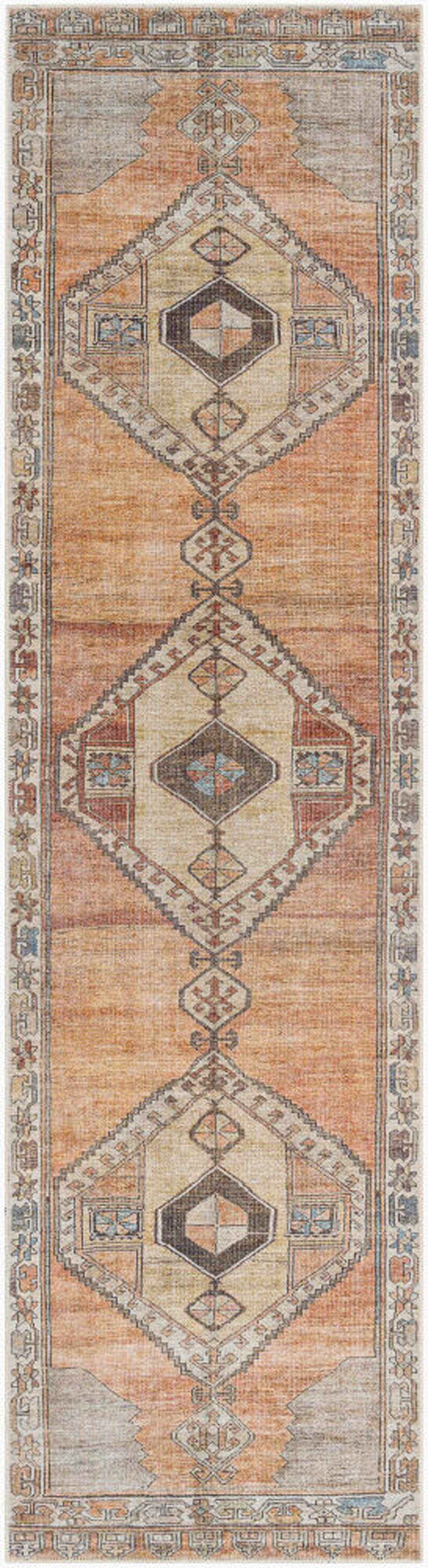 Bela Washable Runner Rug  Machine Woven  Traditional Style