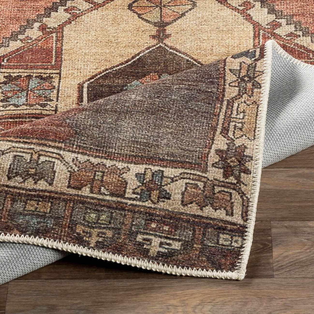 Bela Washable Runner Rug  Machine Woven  Traditional Style