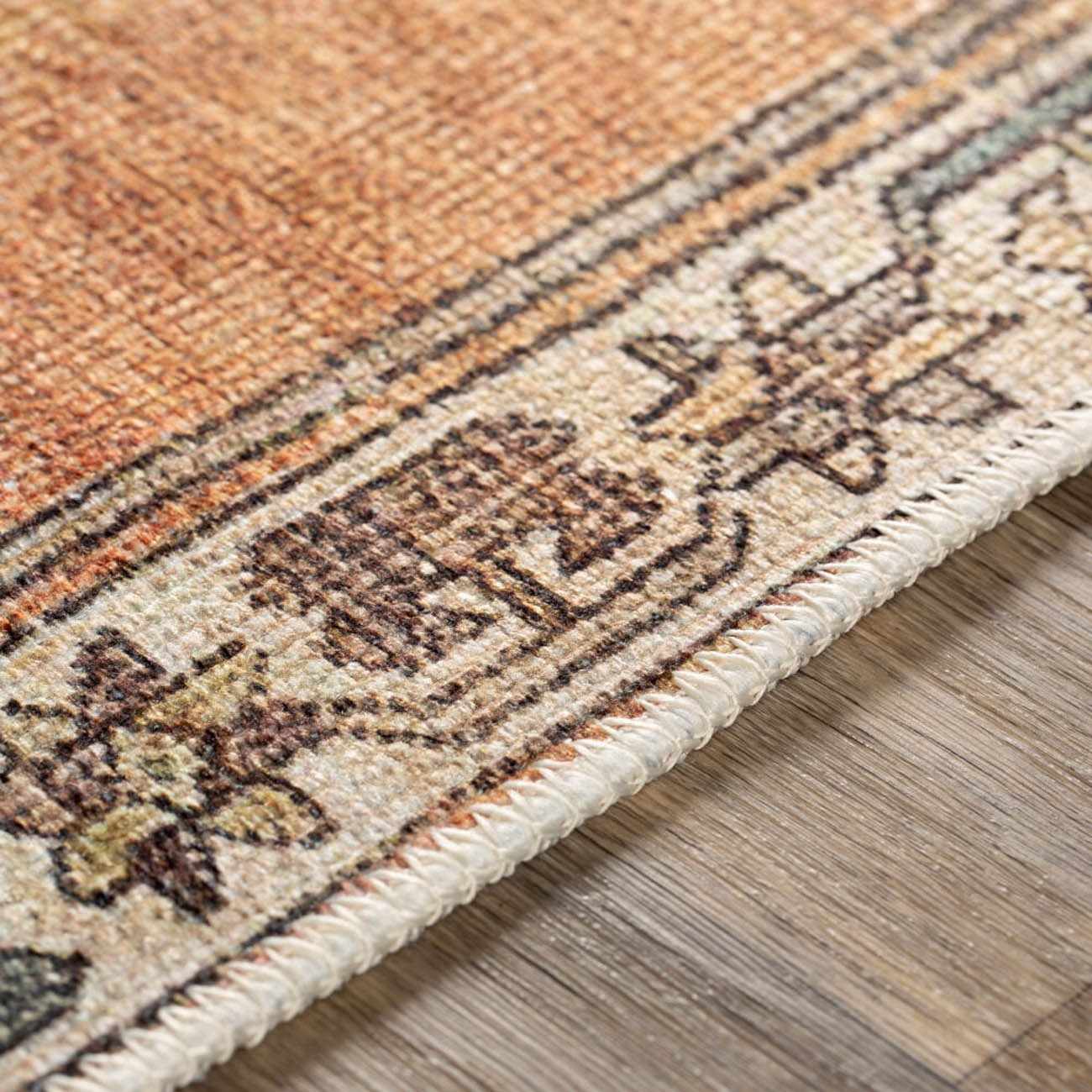 Bela Washable Runner Rug  Machine Woven  Traditional Style