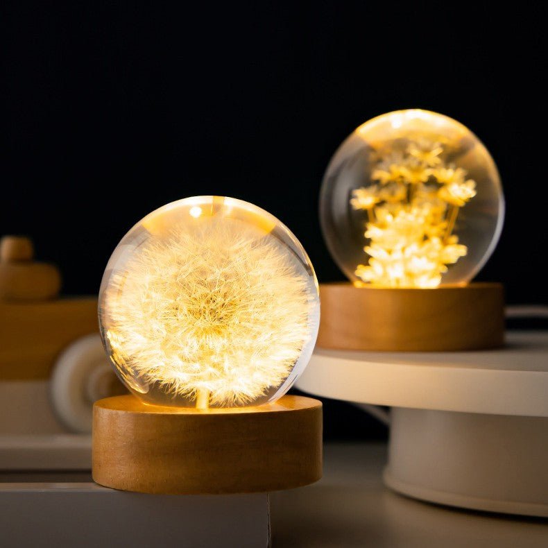 Bela 3D Bloemenlamp | Hoogwaardige Hars, Warm Sfeerlicht