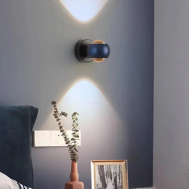 Cino Wandlamp | Metaal met Kristalglas, Up & Down Licht
