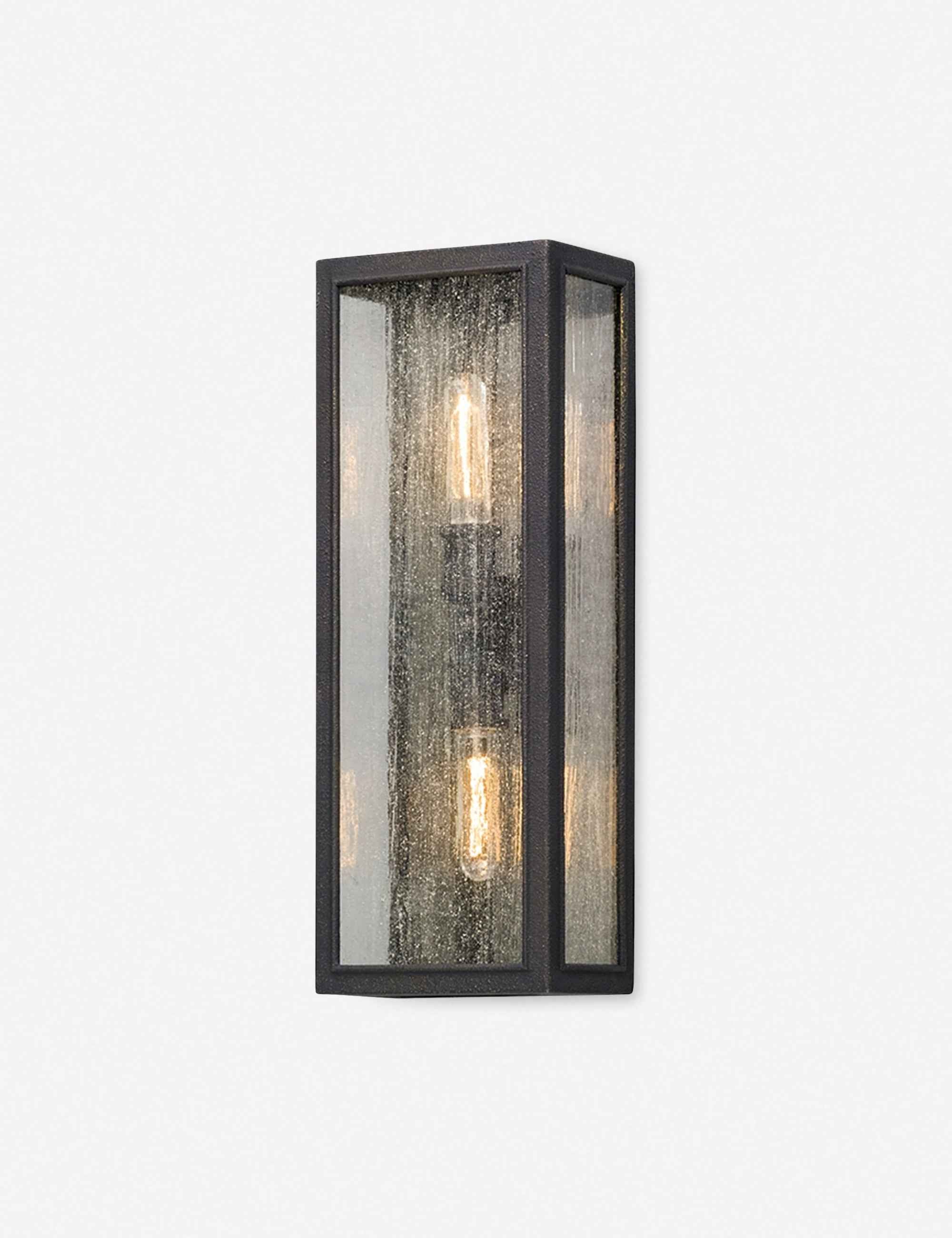Fiora Outdoor Sconce | Seeded Glass, Vintage Charm
