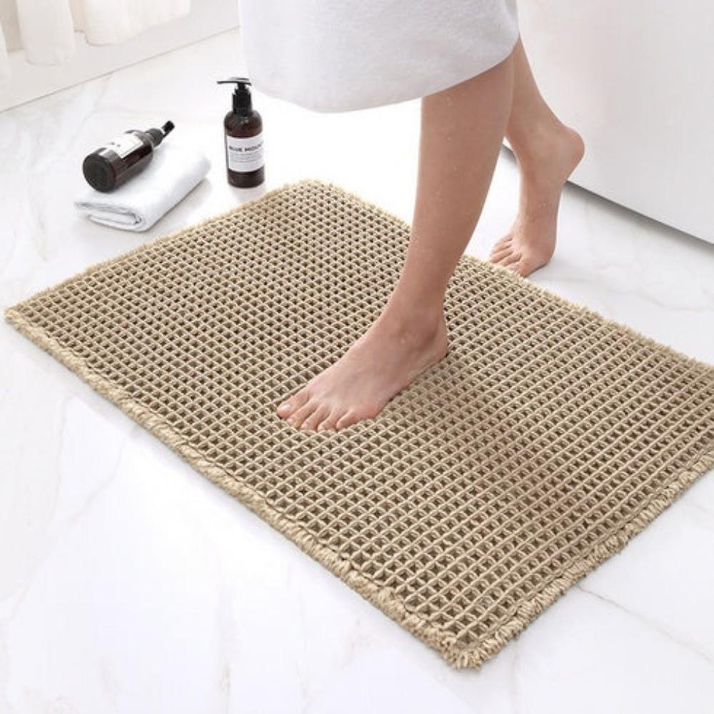 AquaLux Bath Mat | Waffle Texture, Superior Absorption