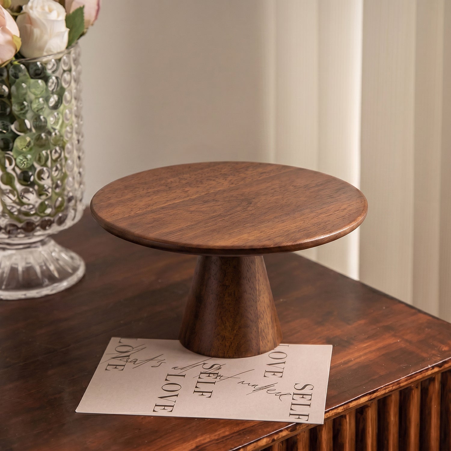Alera Acacia High Raised Tray | Solid Wood, Versatile Design