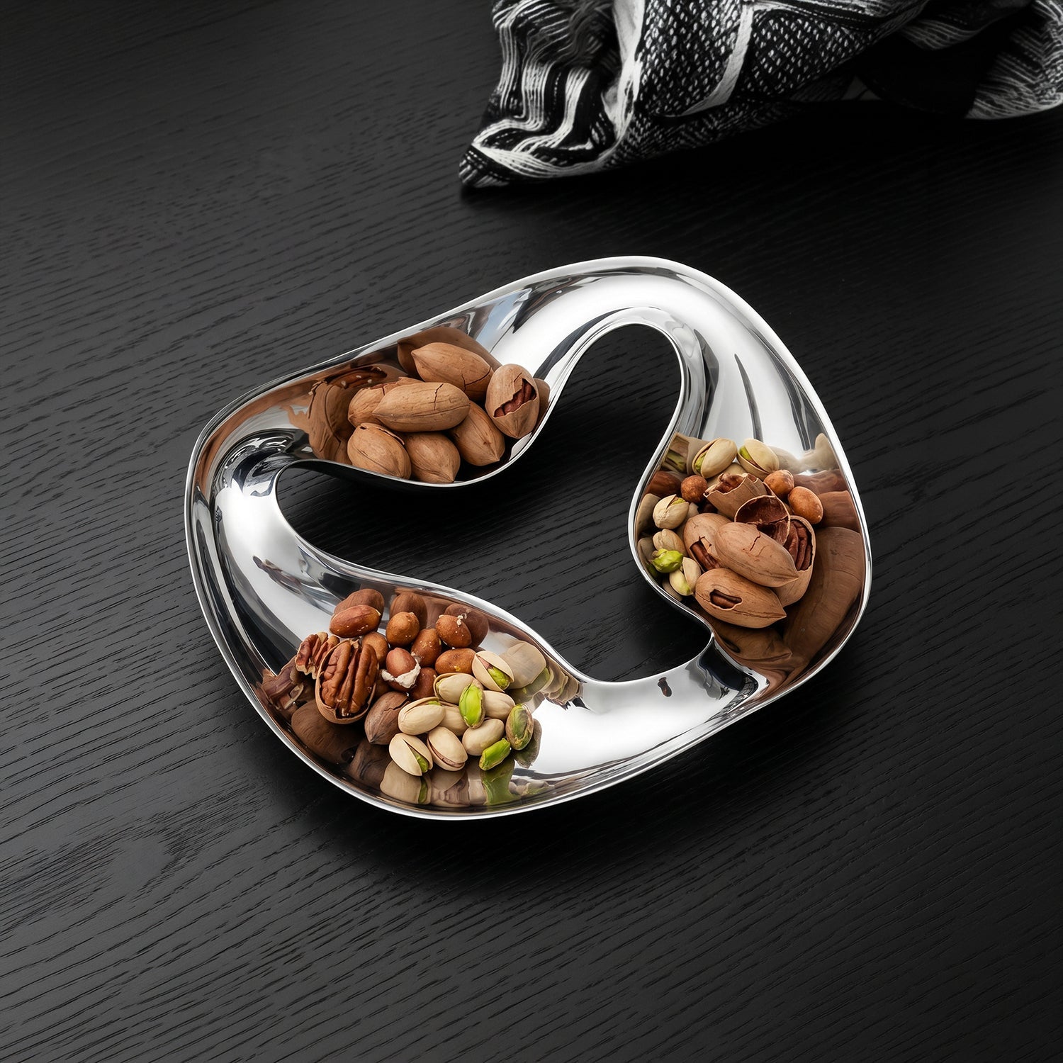 Luxe Infinity Tray | 304 Stainless Steel, Triple Compartment