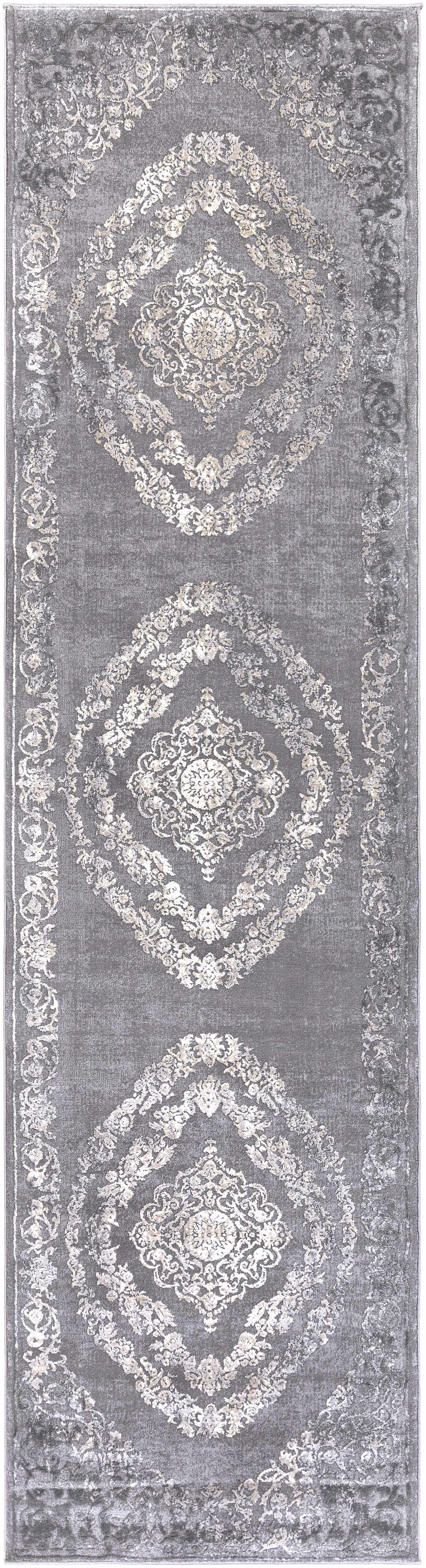 Bela Traditional Rug Medium Pile, Machine Woven, Charcoal/Tan/Beige