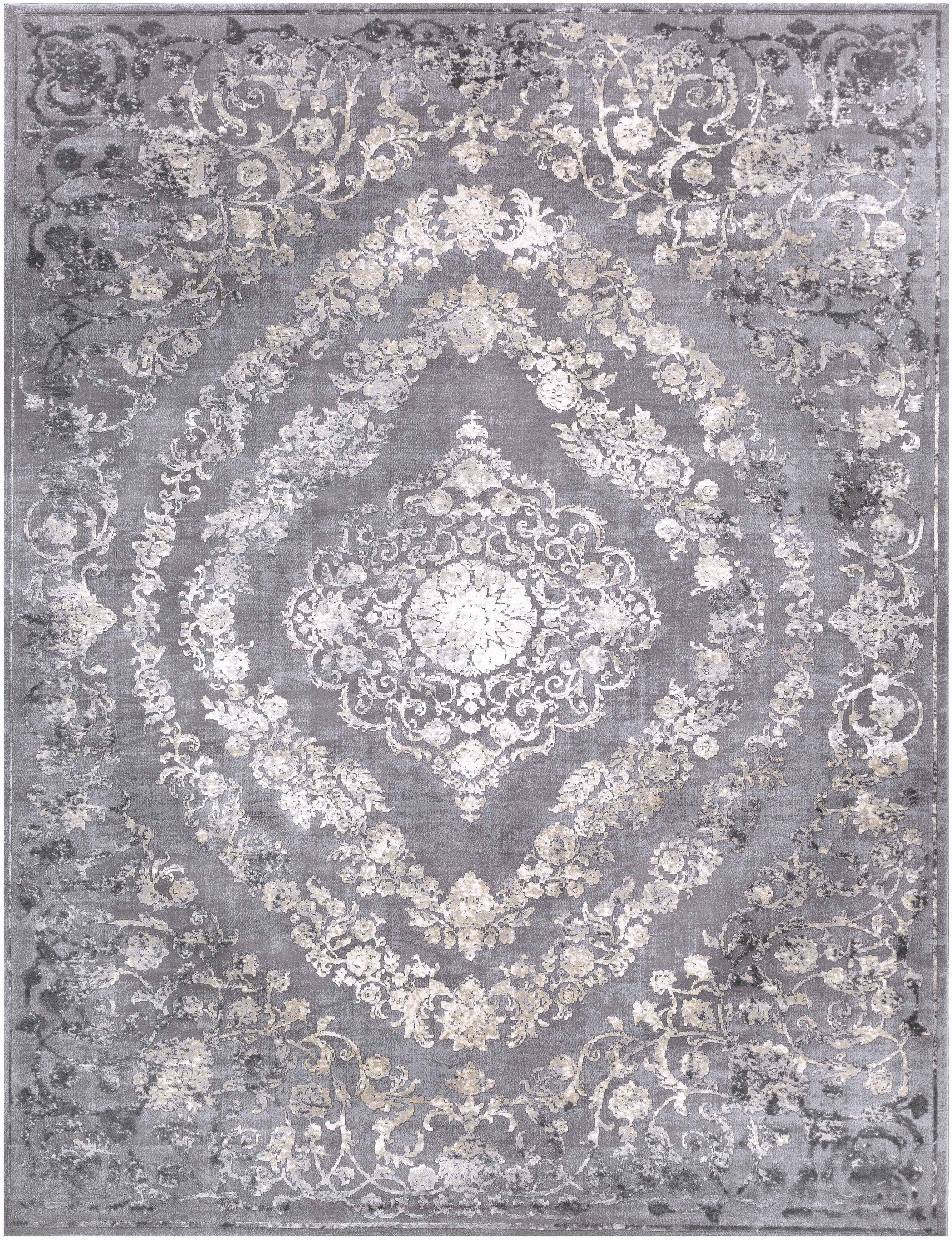 Bela Traditional Rug Medium Pile, Machine Woven, Charcoal/Tan/Beige