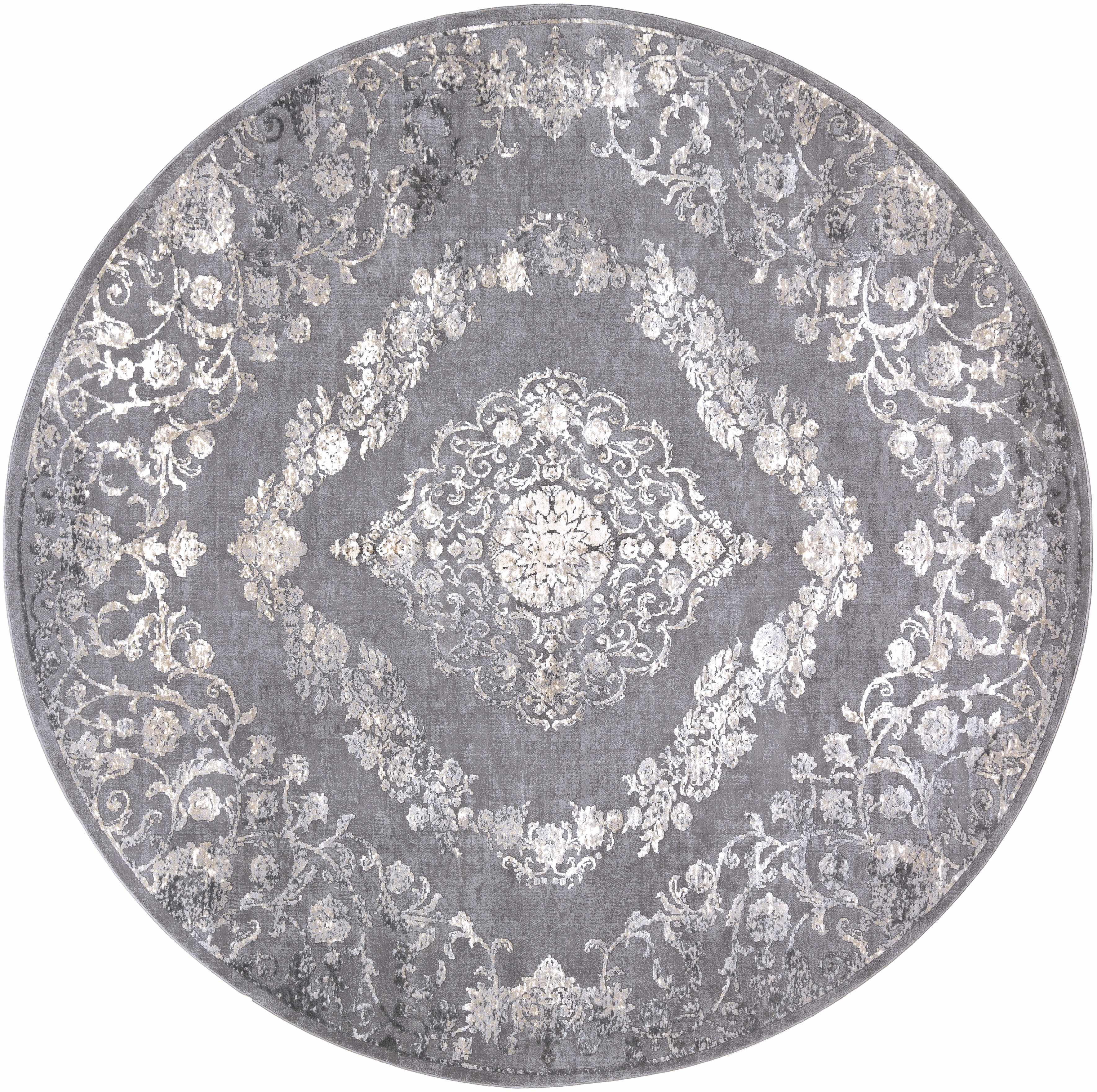 Bela Traditional Rug Medium Pile, Machine Woven, Charcoal/Tan/Beige