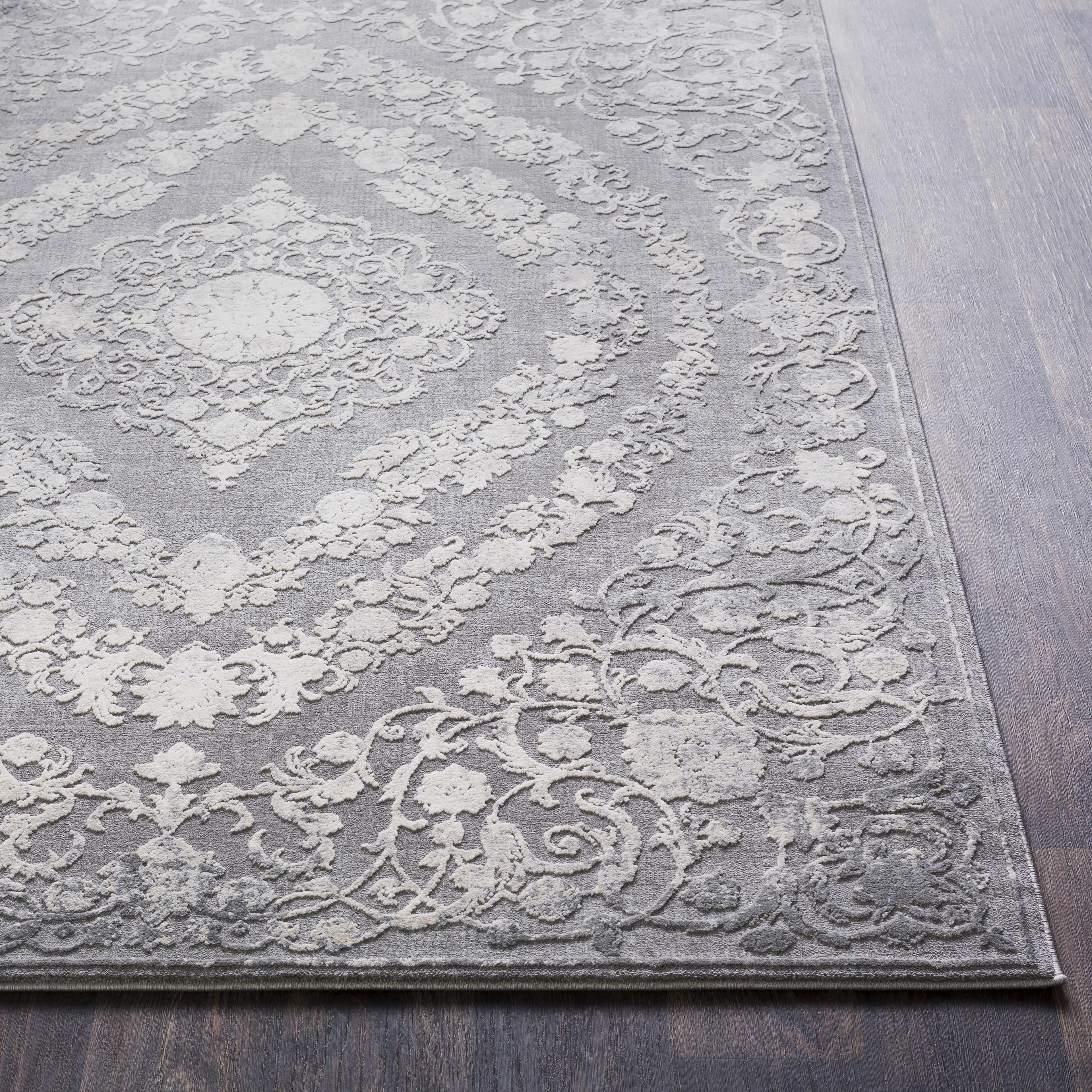 Bela Traditional Rug Medium Pile, Machine Woven, Charcoal/Tan/Beige