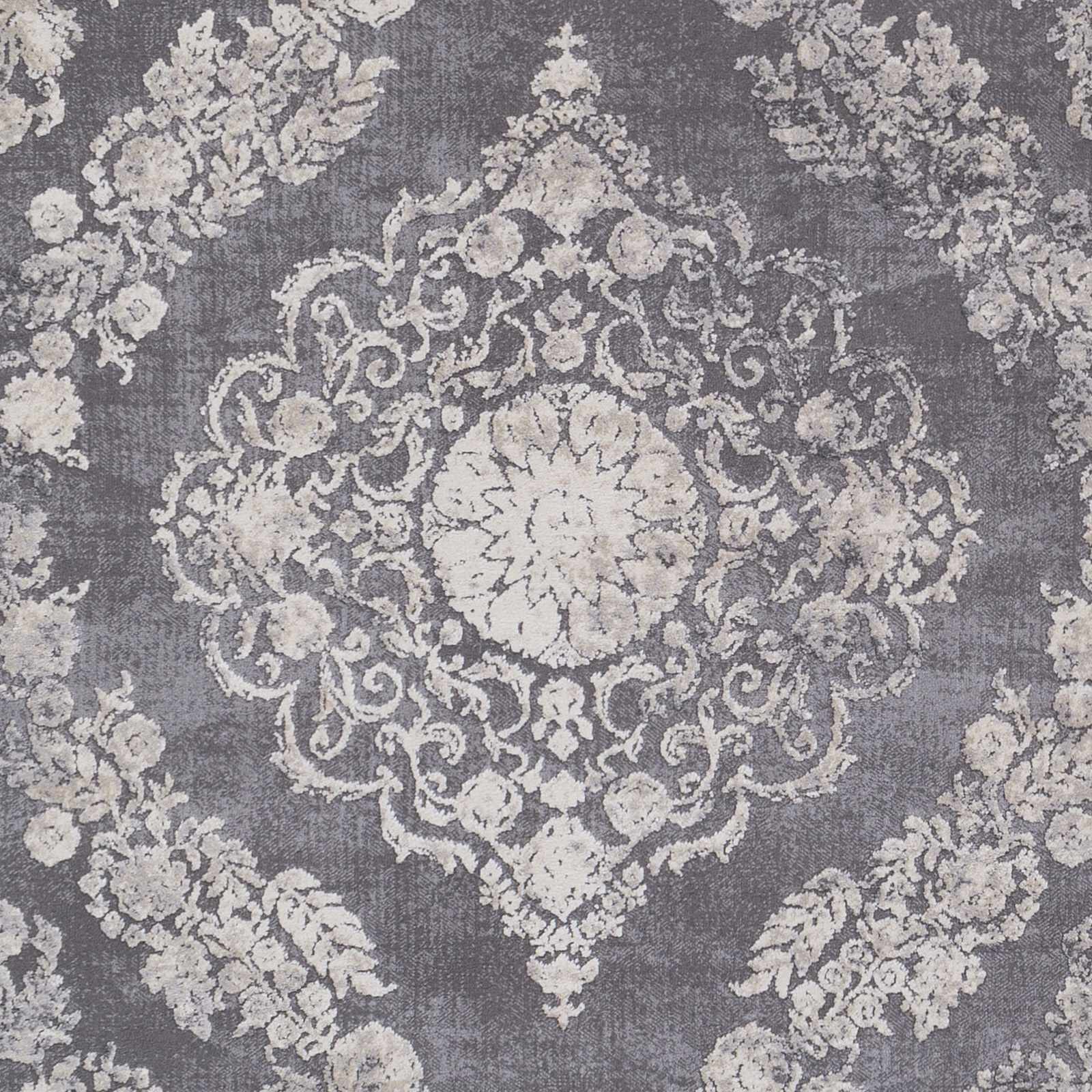 Bela Traditional Rug Medium Pile, Machine Woven, Charcoal/Tan/Beige