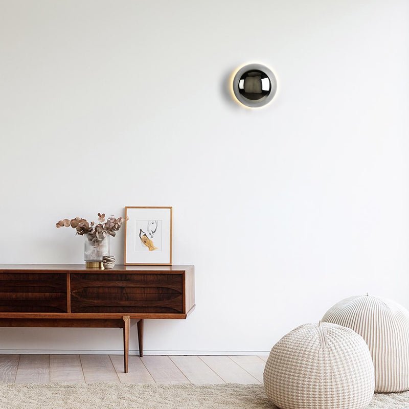 Bela Eclipse Wall Lamp | Gold Finish, Ambient Backlight