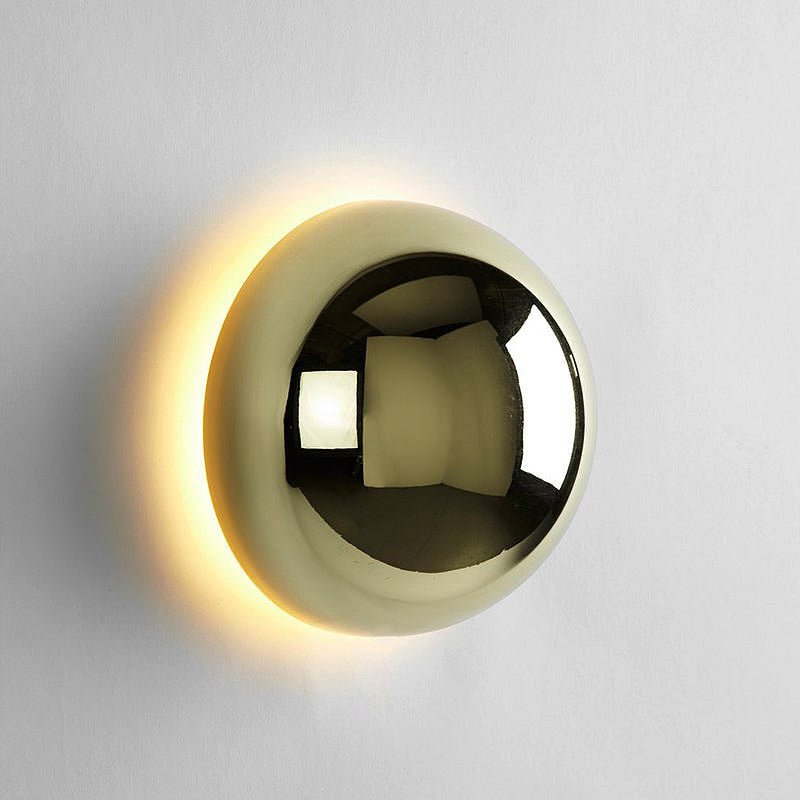 Bela Eclipse Wall Lamp | Gold Finish, Ambient Backlight