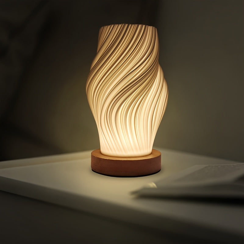 Bela LED Swirl Table Lamp | Dimmable, Modern Minimalist Design