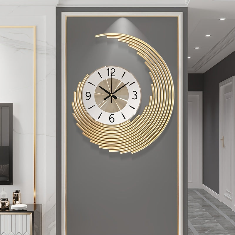 Bello 3D Metal Wall Clock | Silent Quartz Movement, Large Size