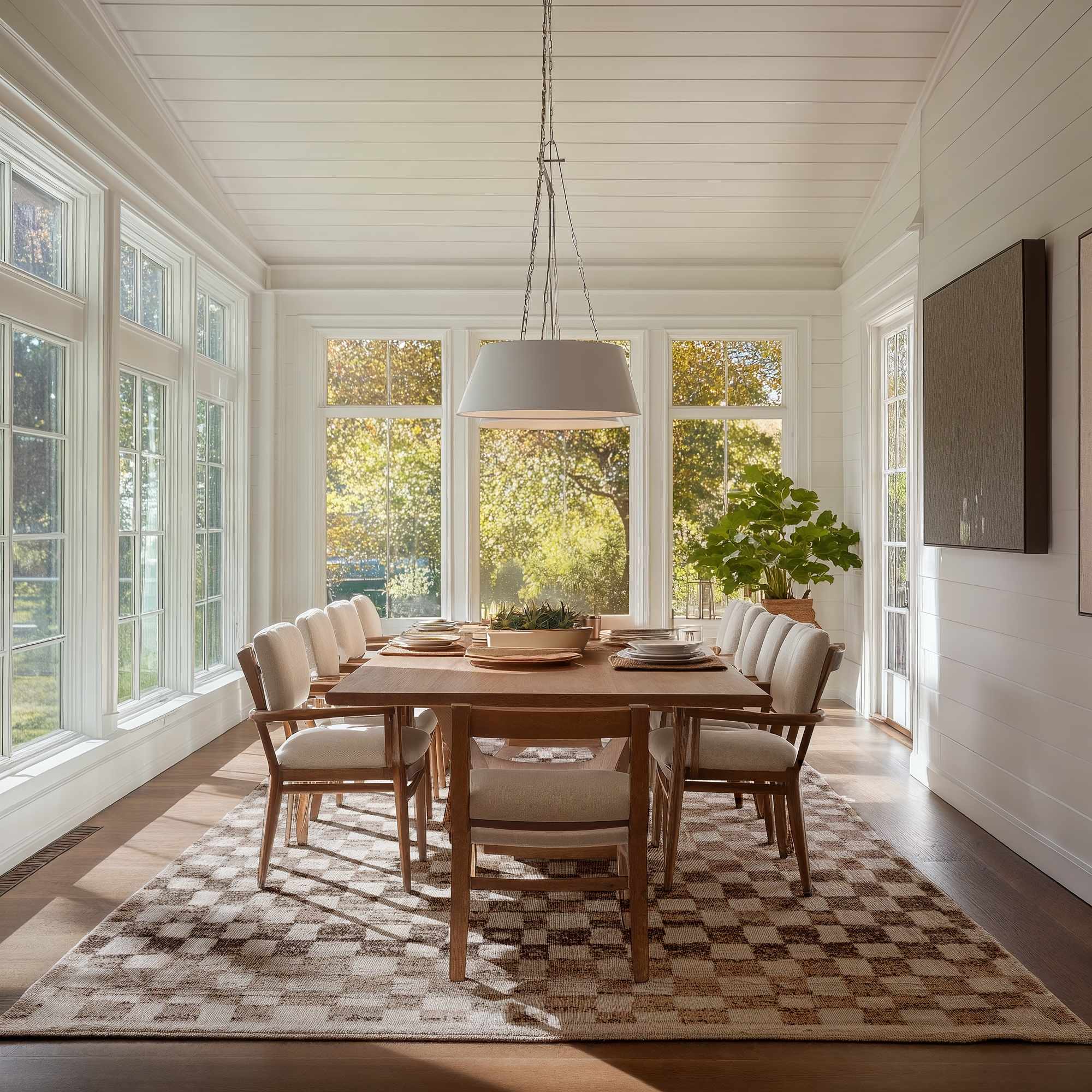 Bela Checkered Rug  Machine Woven  Cream & Gold