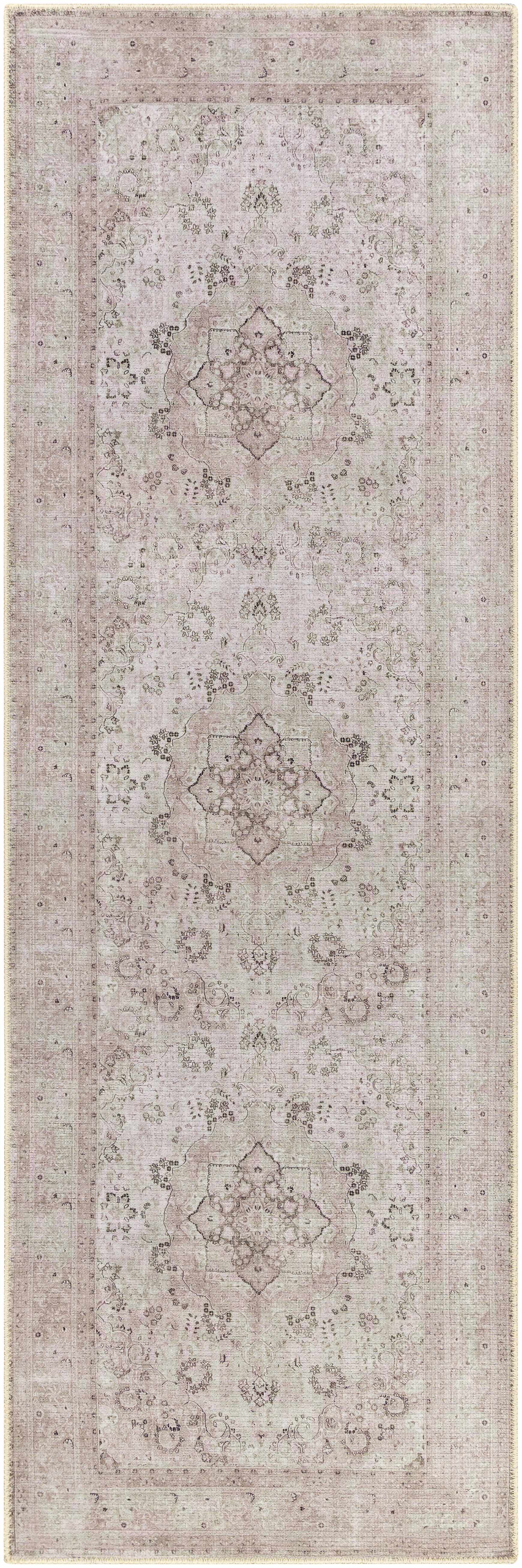 Bela Vintage Rug Machine Woven Chenille-Polyester, Washable