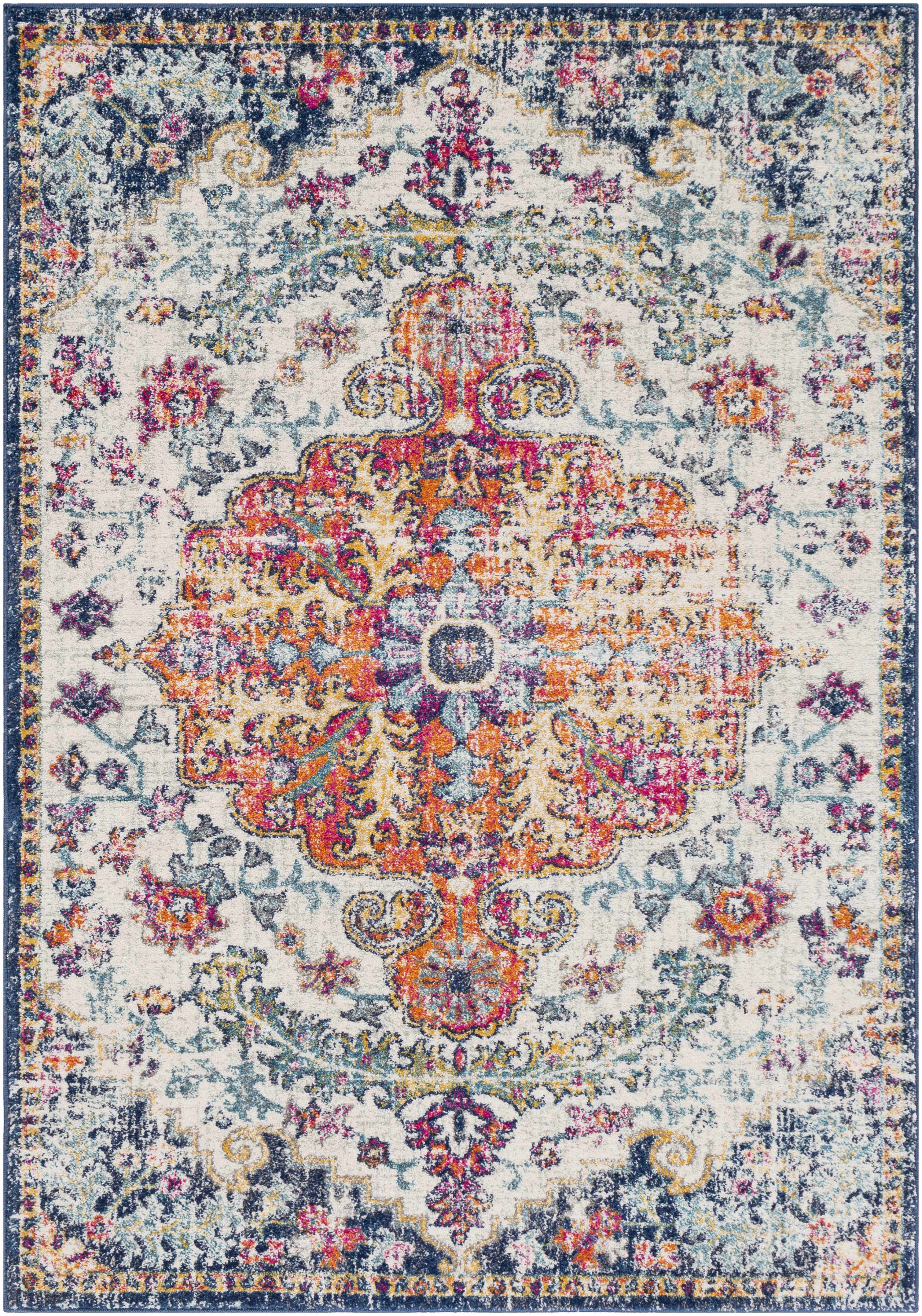 Bela Bodrum Area Rug  Machine Woven, Medium Pile  Burnt Orange