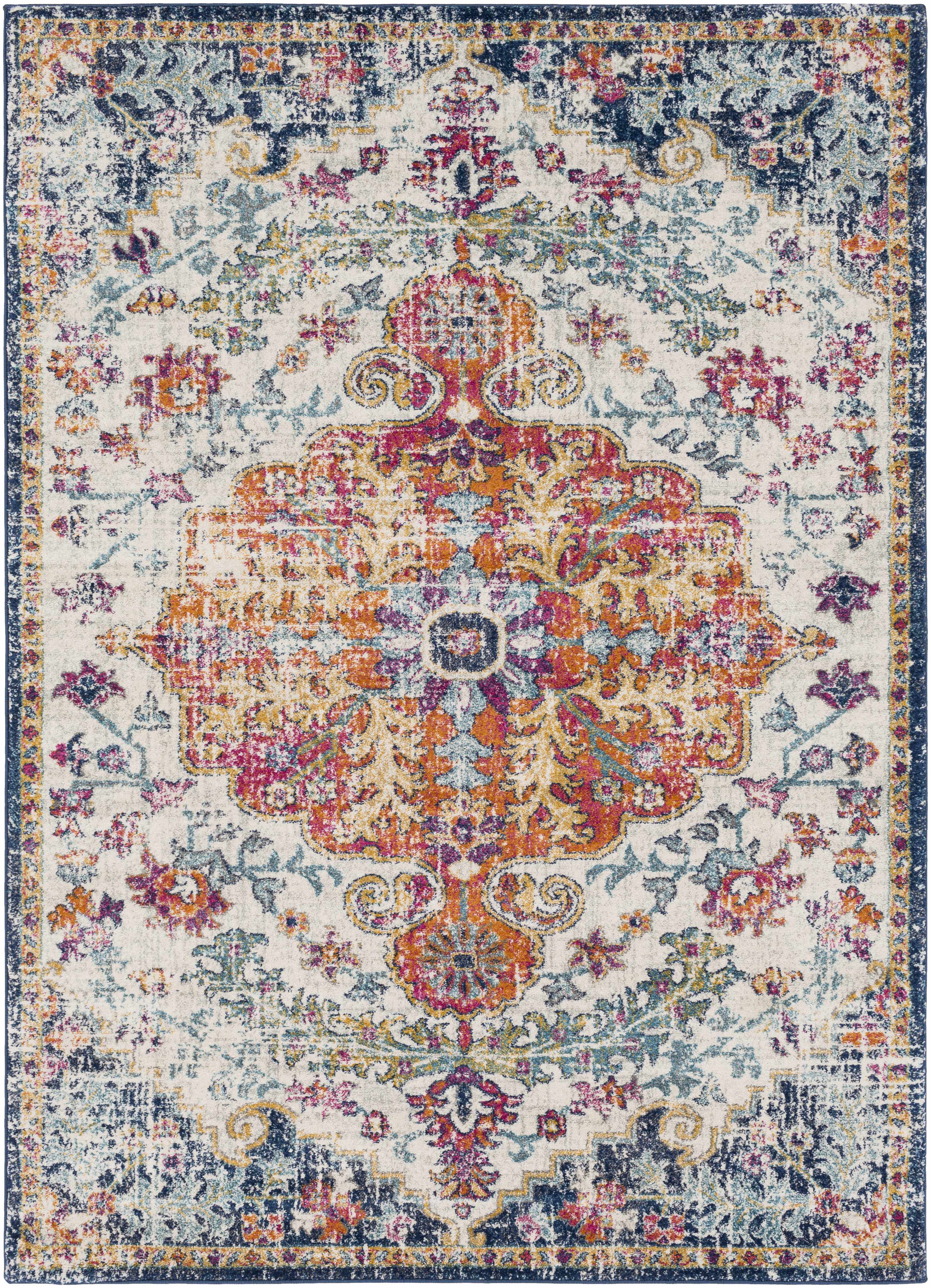Bela Bodrum Area Rug  Machine Woven, Medium Pile  Burnt Orange