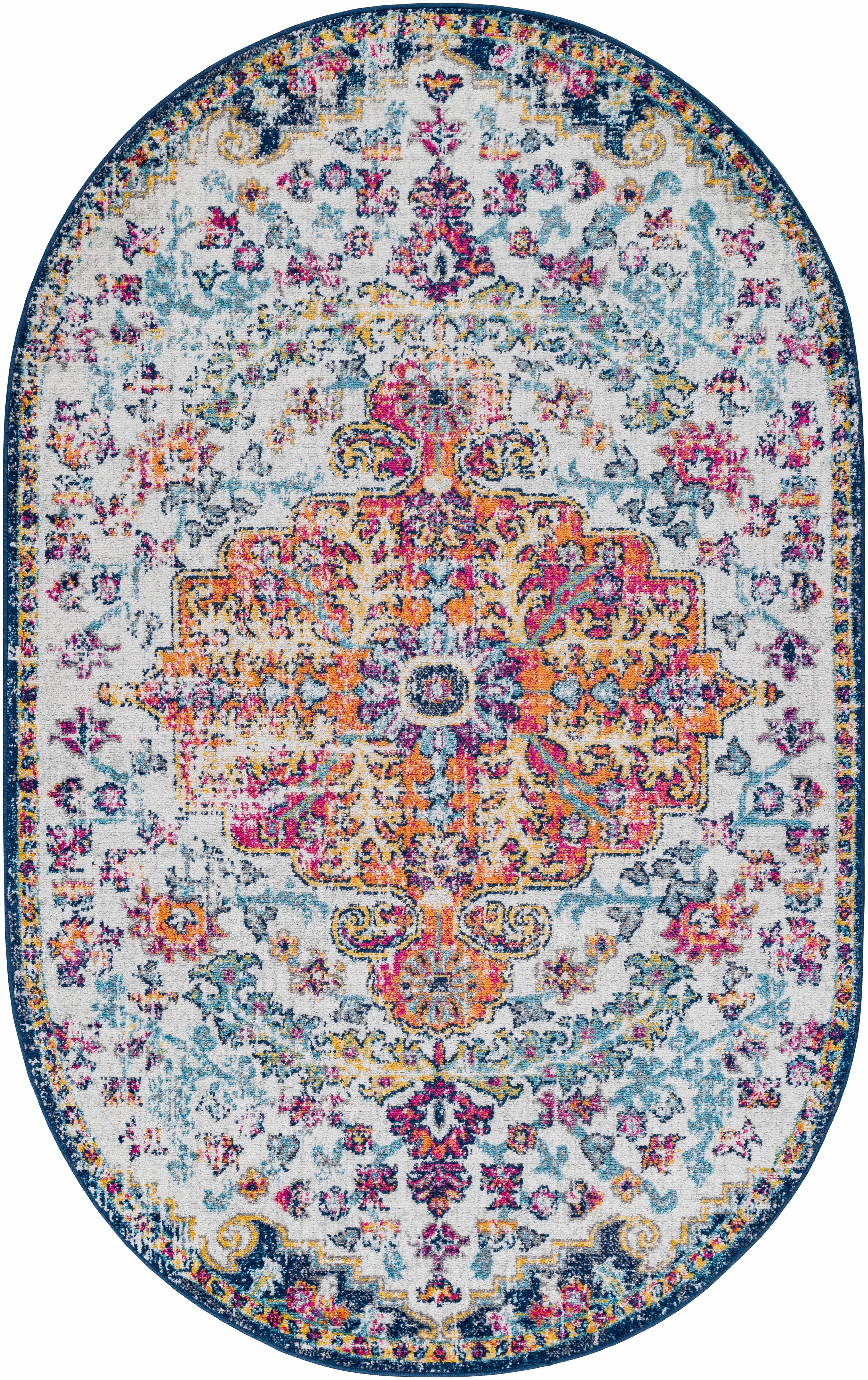Bela Bodrum Area Rug  Machine Woven, Medium Pile  Burnt Orange