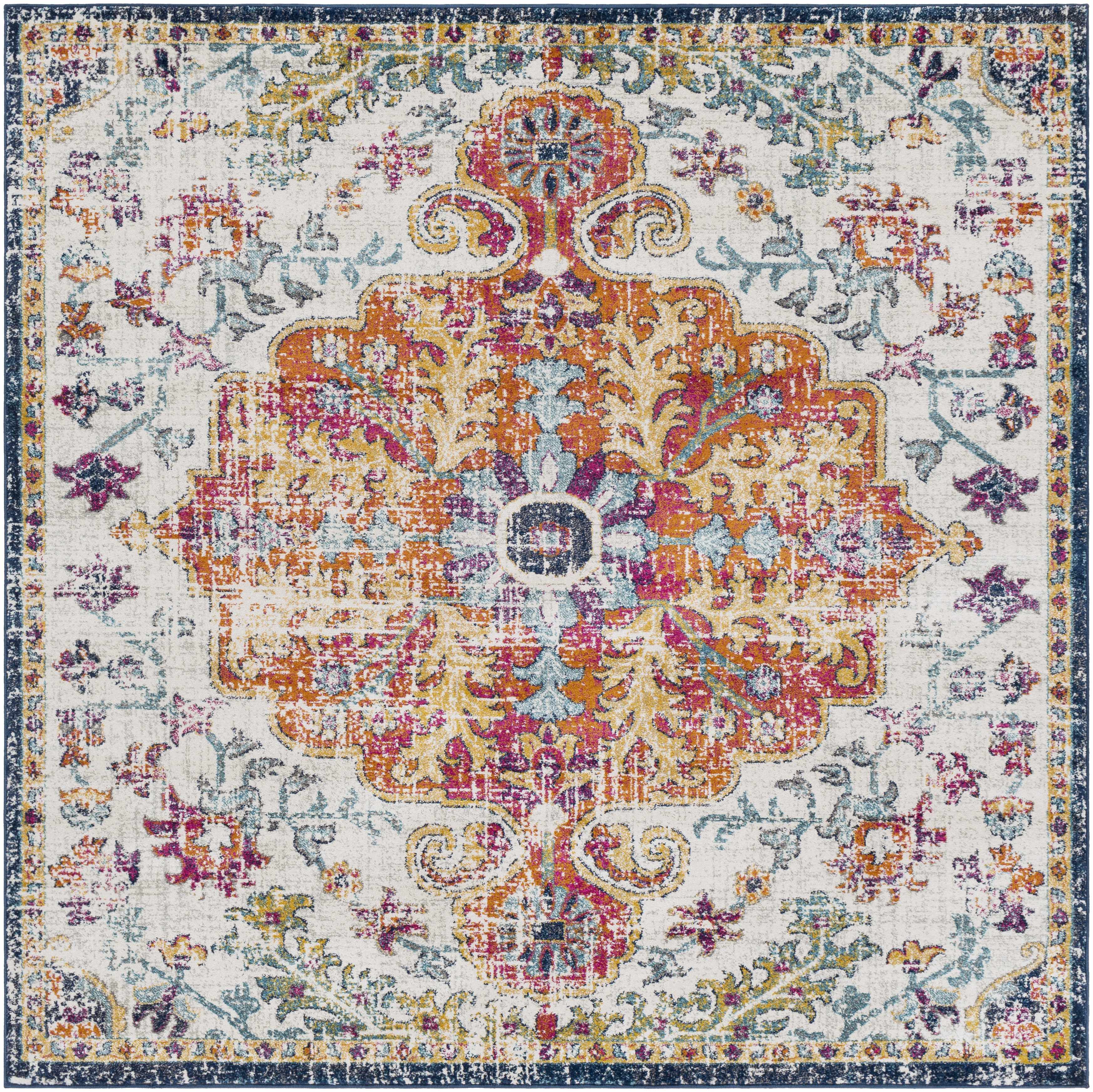 Bela Bodrum Area Rug  Machine Woven, Medium Pile  Burnt Orange